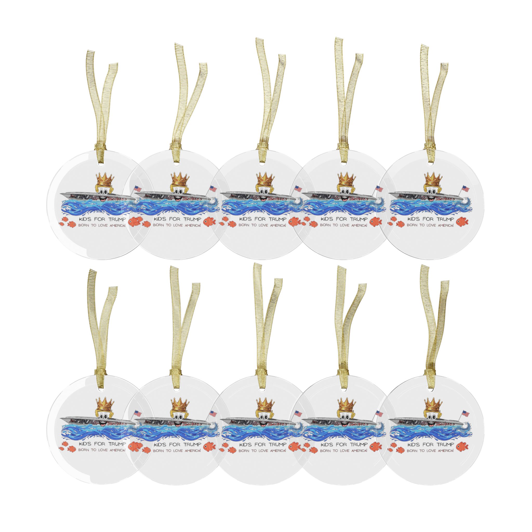 Kids for Trump Glass Ornaments - Image 10