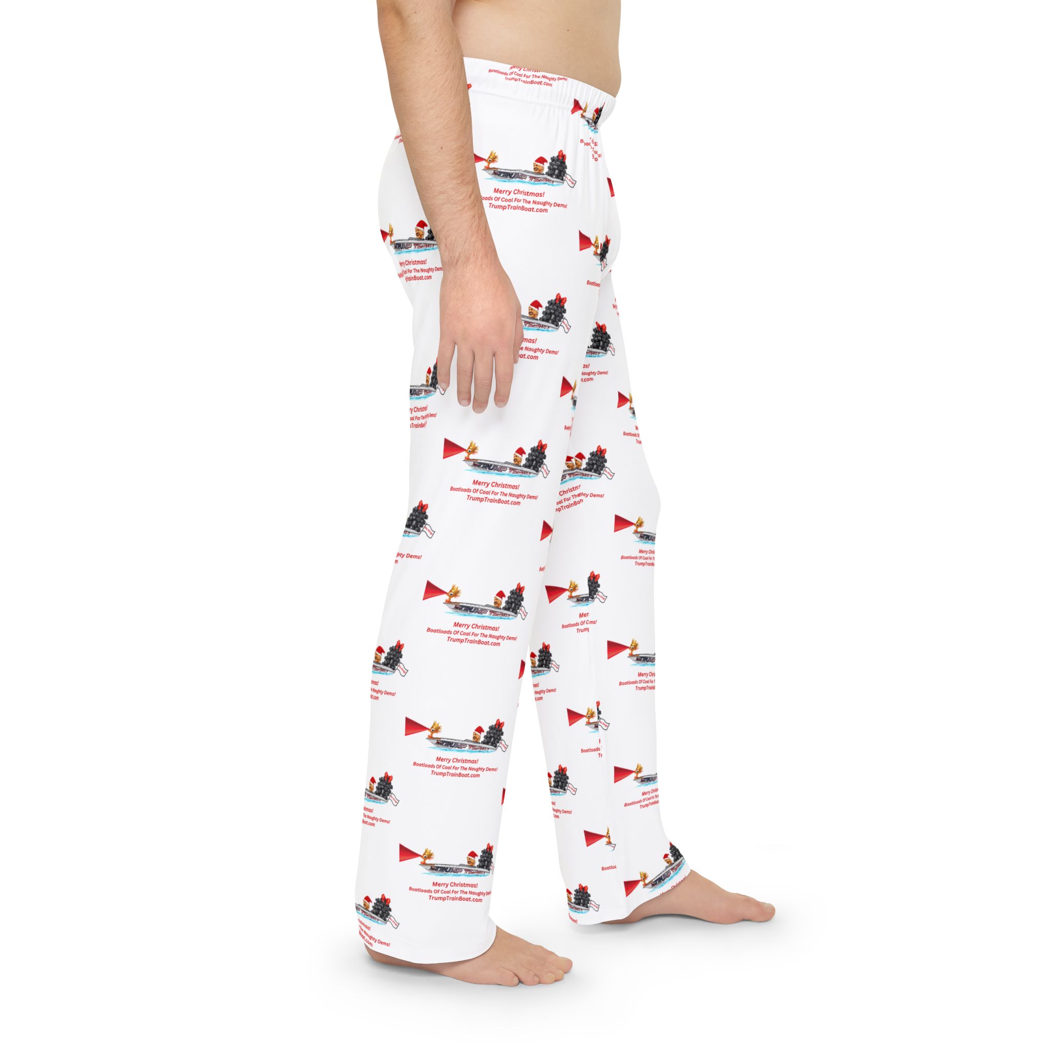 Trump Santa Coal Men's Christmas Pajama's - Image 6