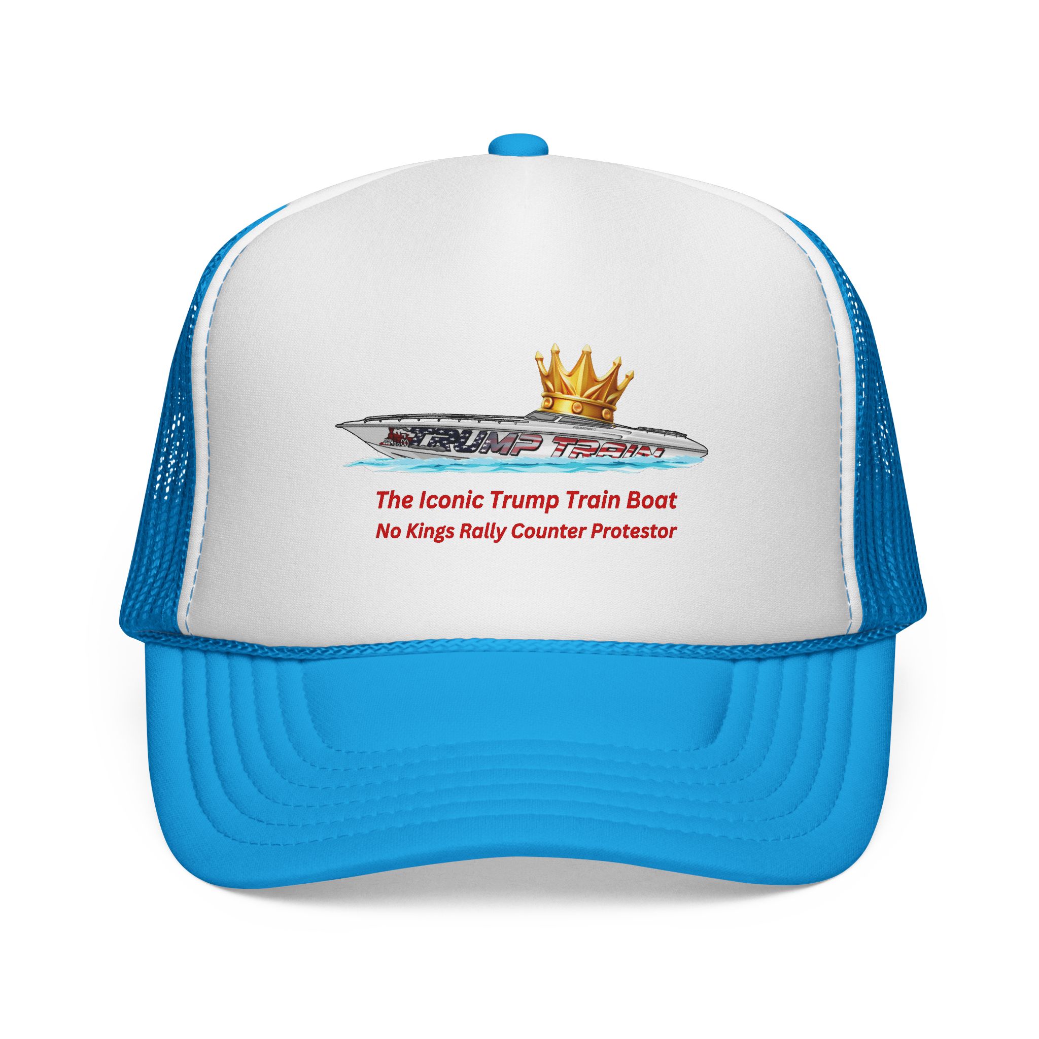 Trump Train Boat Crown Trucker Hat - Image 13