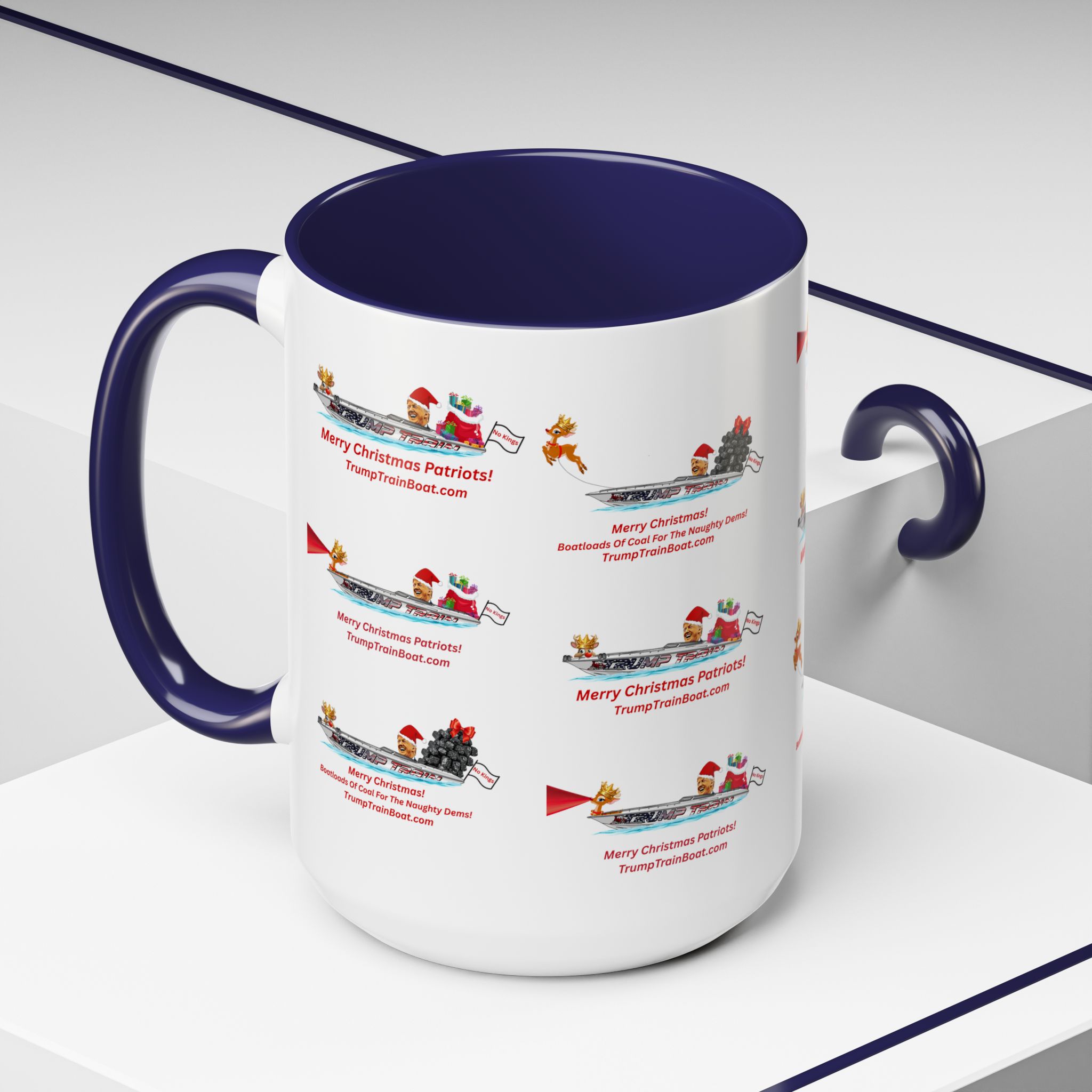 Christmas Multiple Trump Santa Coffee Mug - Image 36
