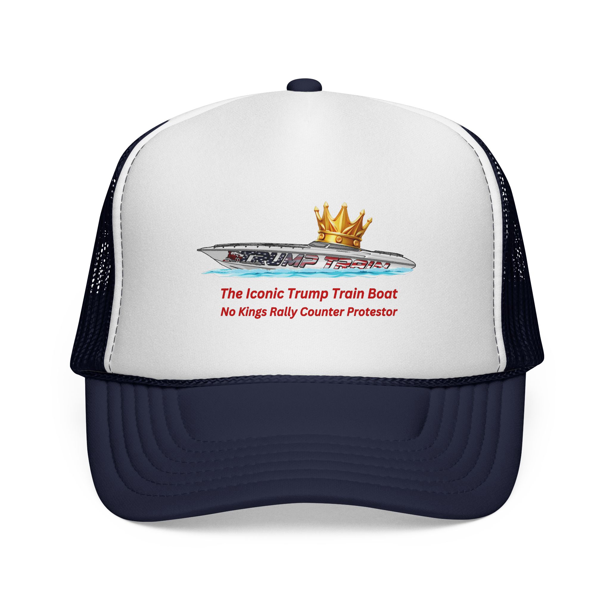 Trump Train Boat Crown Trucker Hat - Image 17