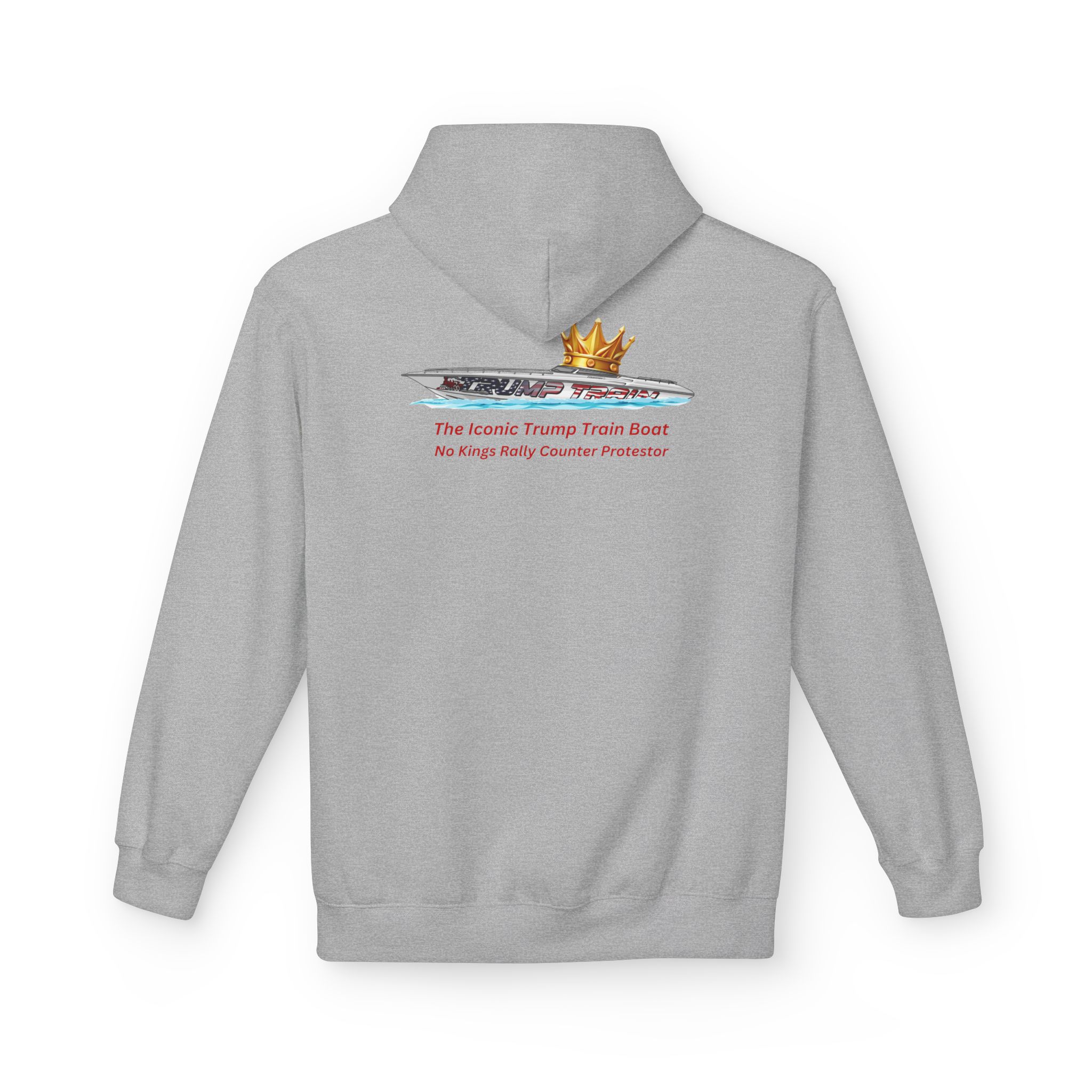 Trump Train Boat Crown Graphic Hoodie - Image 14