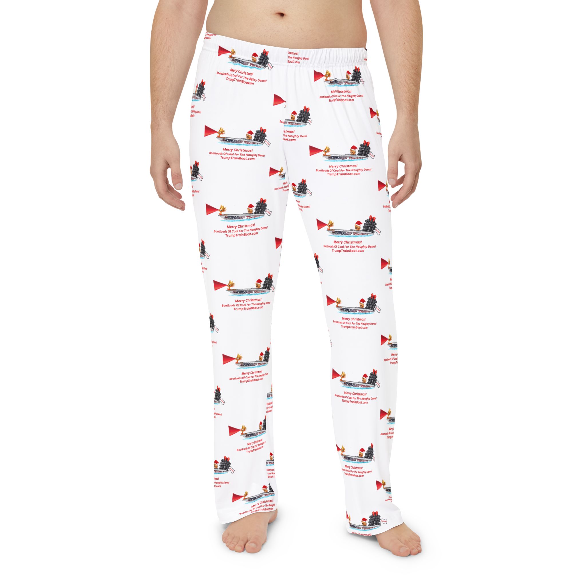 Trump Santa Coal Men's Christmas Pajama's - Image 3
