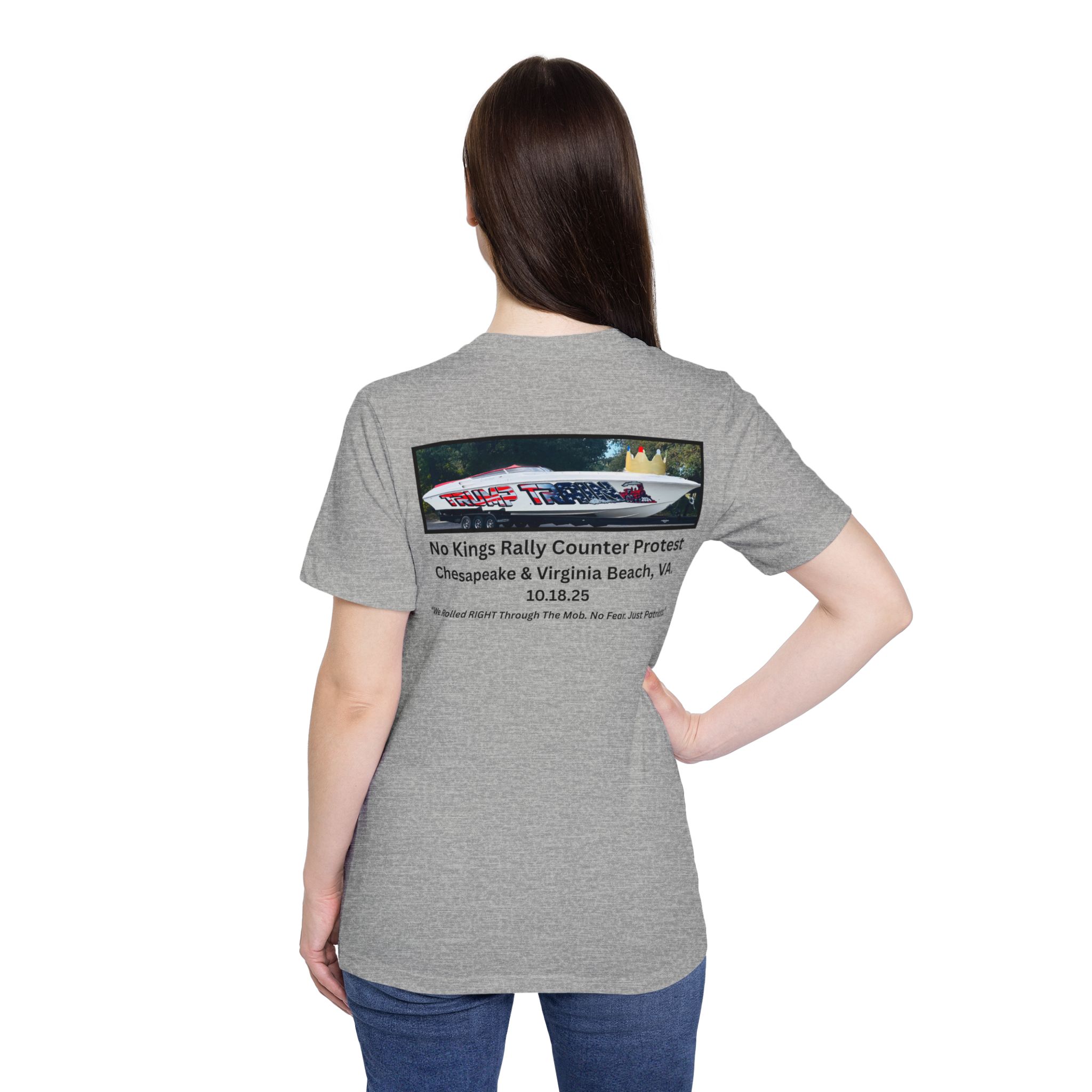 No Kings Rally Counter Protest Photo Tee - Image 27