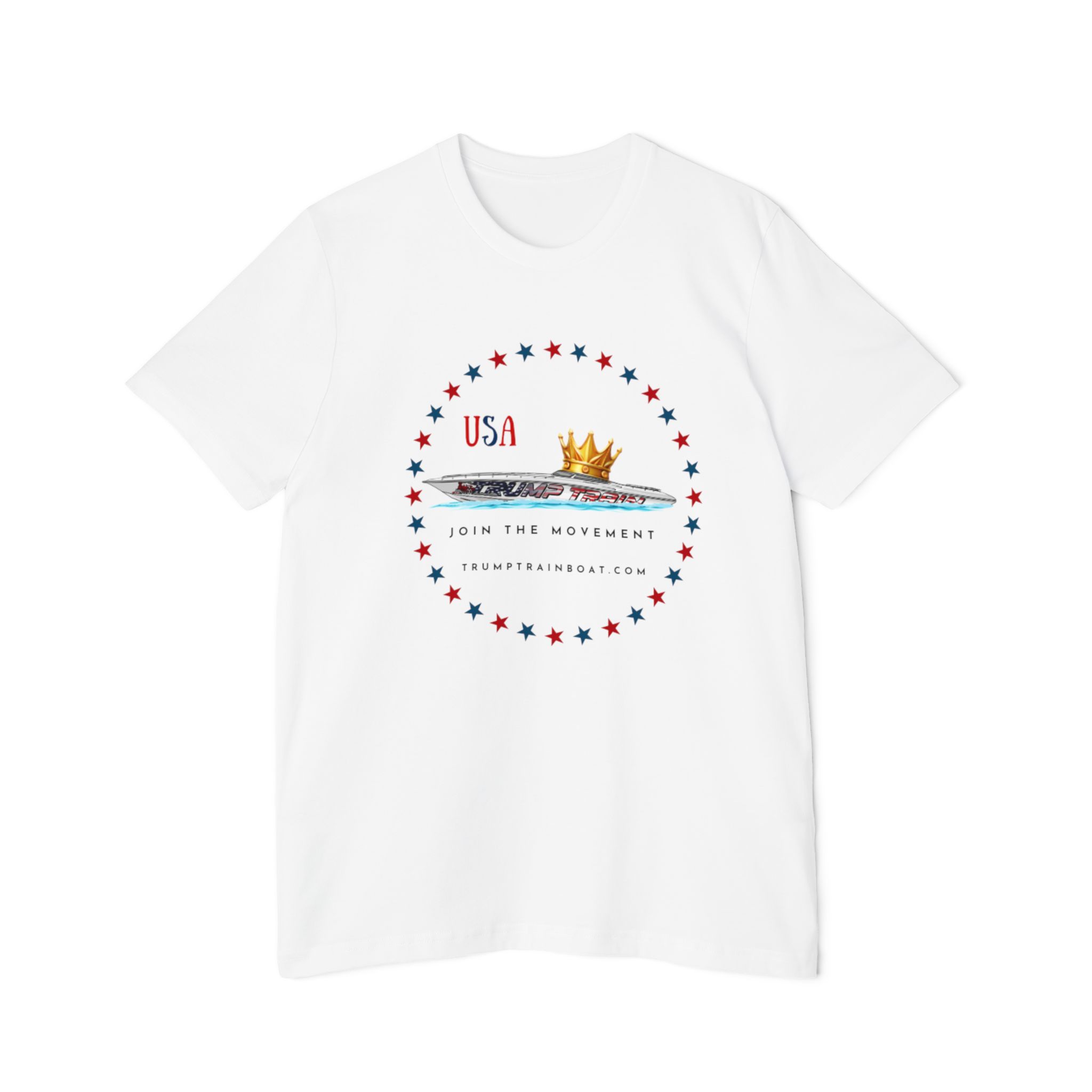 Crowned Trump Train Boat Graphic Tee