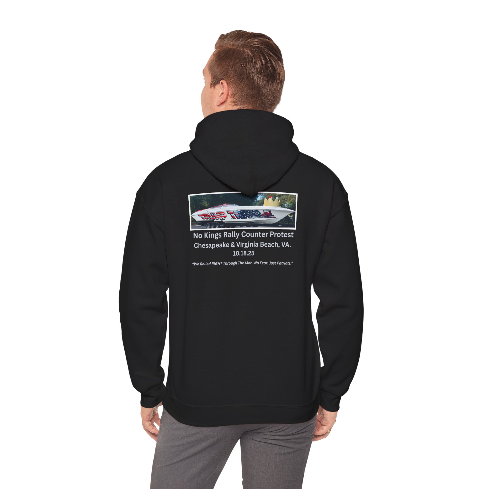 No Kings Rally Counter Protest Hoodie - Image 9