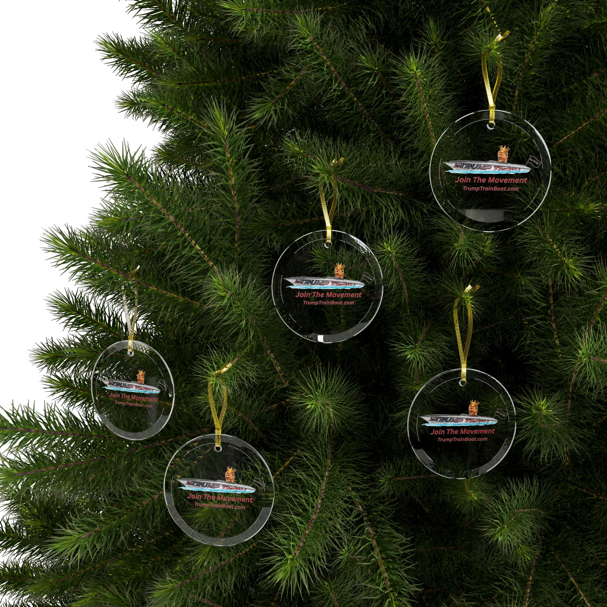 Join The Movement Glass Christmas Ornament - Image 5