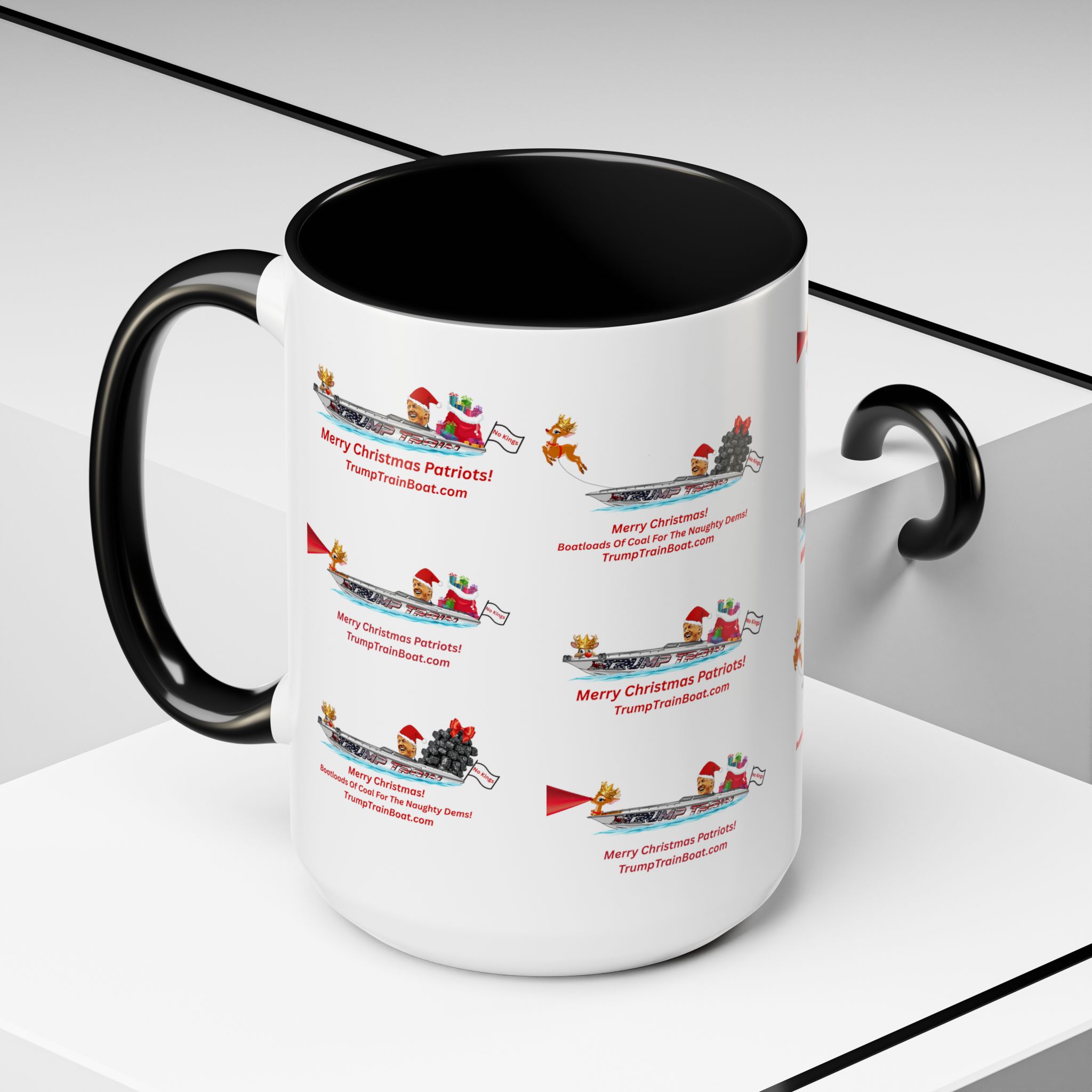 Christmas Multiple Trump Santa Coffee Mug - Image 30