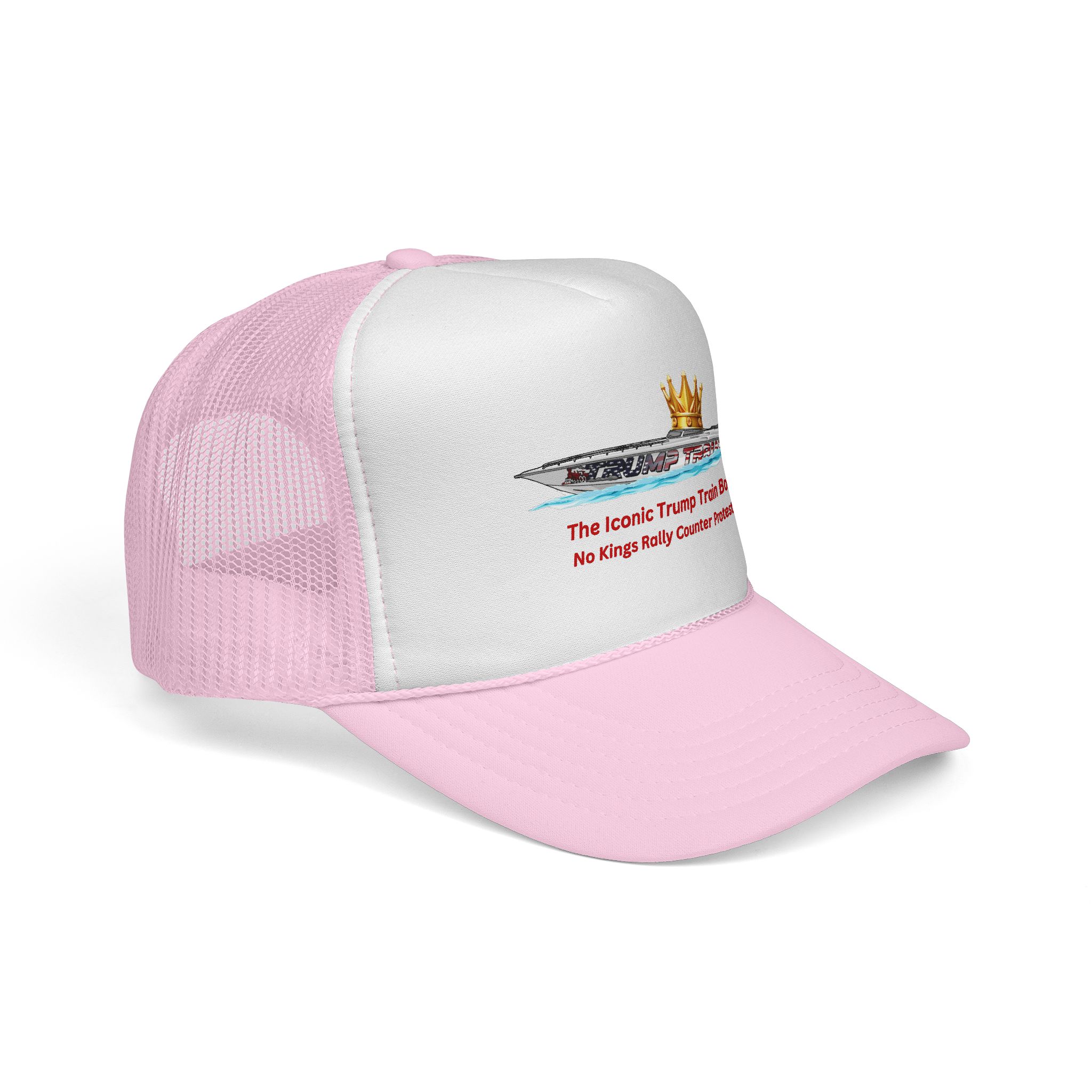 Trump Train Boat Crown Trucker Hat - Image 30