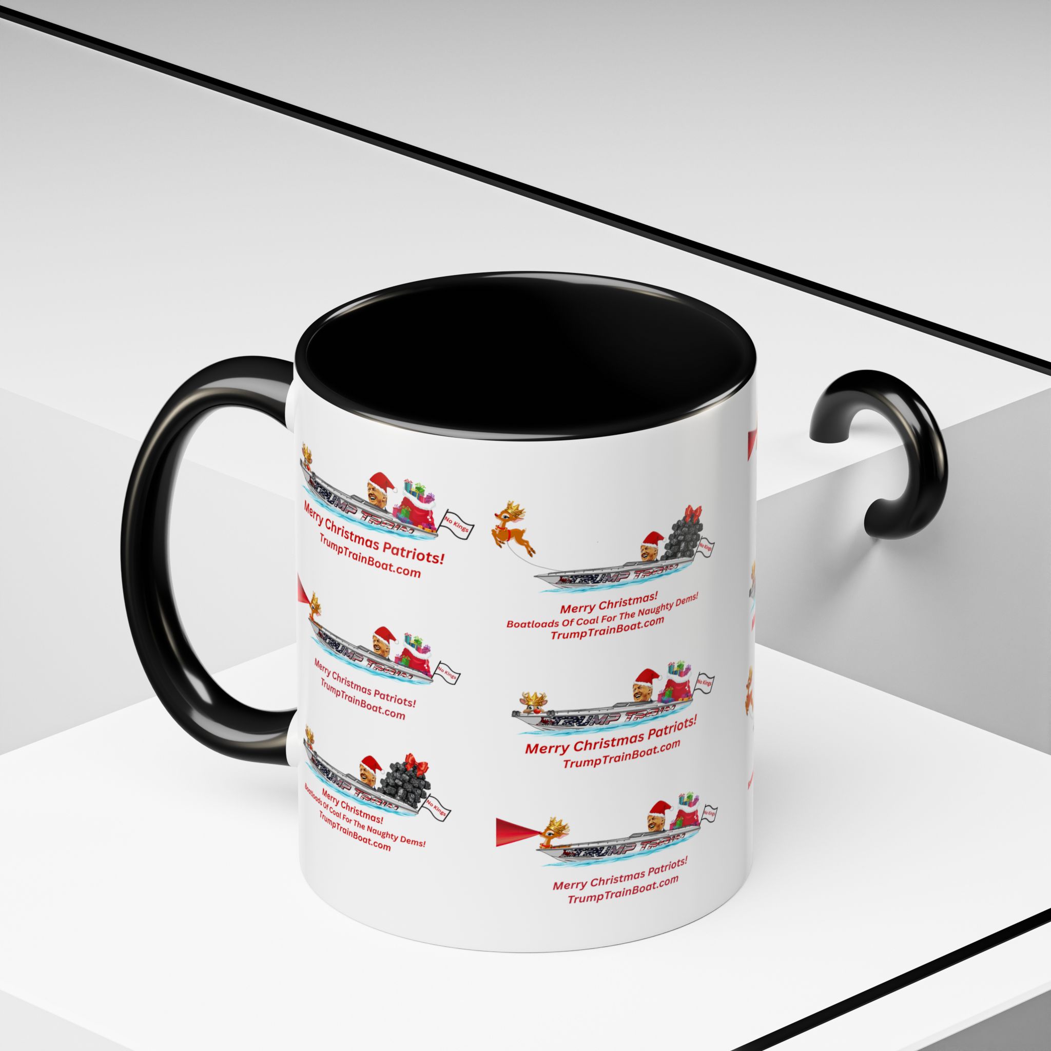 Christmas Multiple Trump Santa Coffee Mug - Image 12