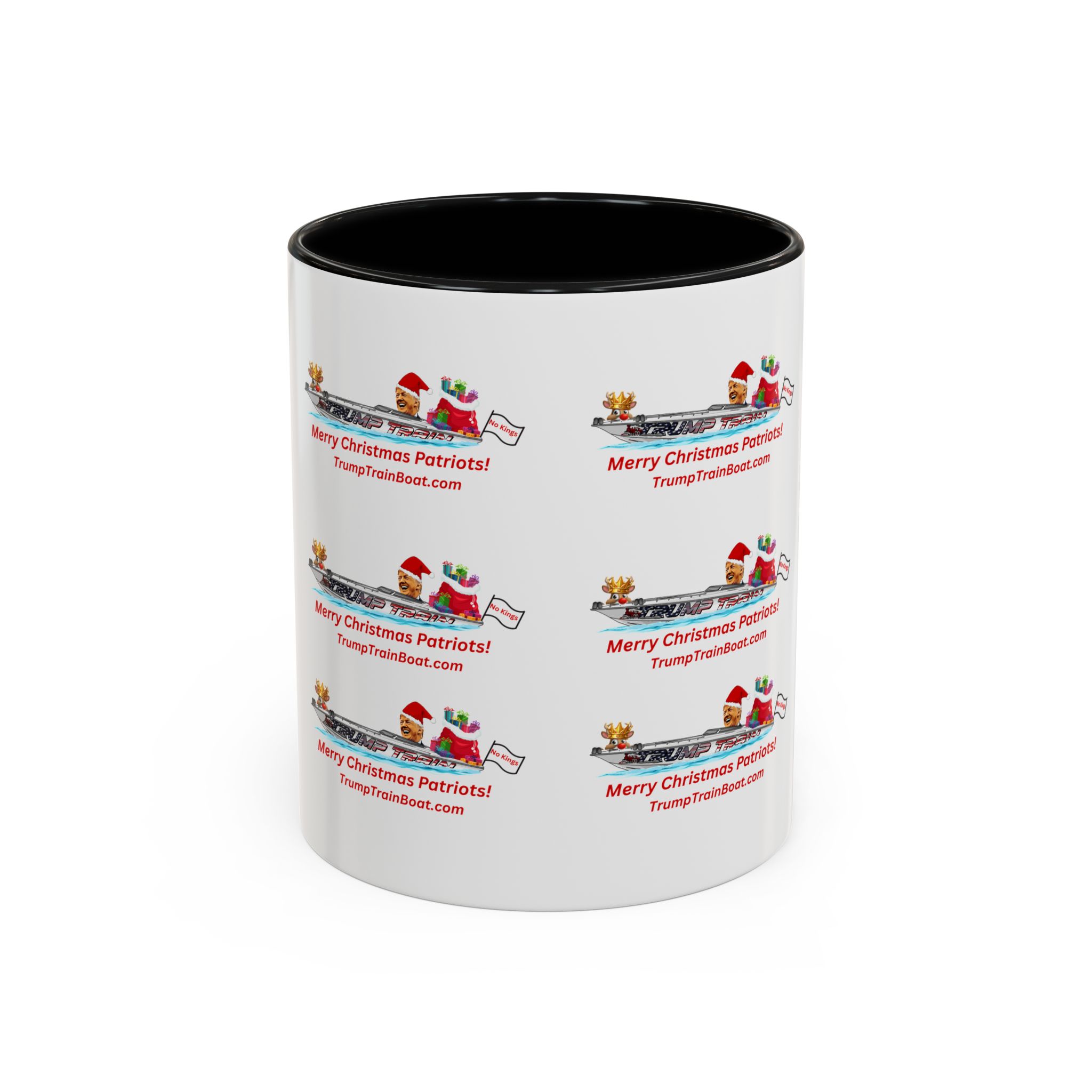 Merry Christmas Patriot Pattern Coffee Mug - Image 17