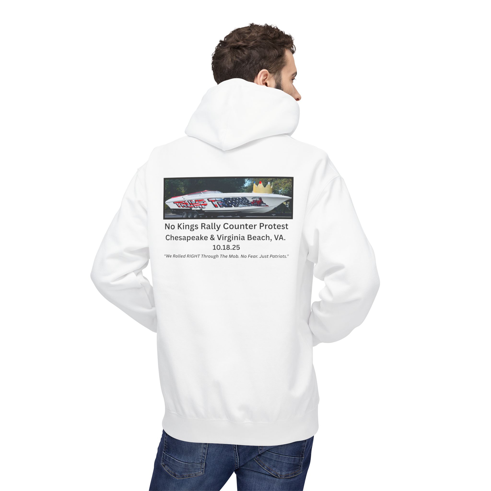 No Kings Rally Counter Protest Photo Hoodie - Image 6