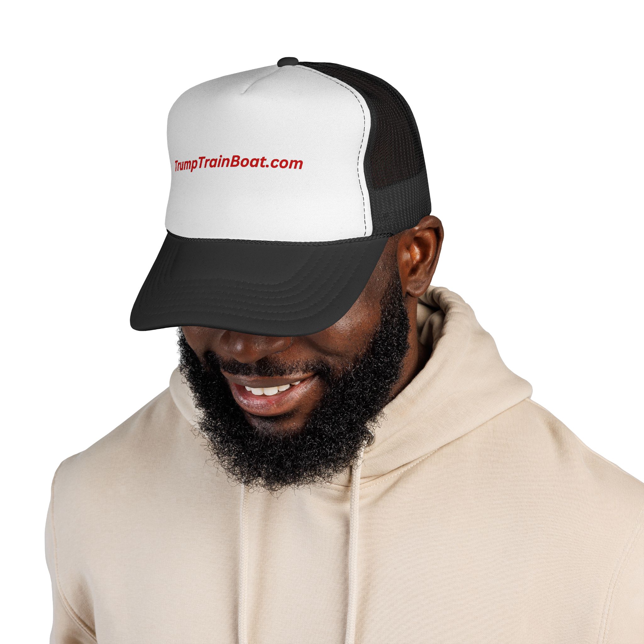 TrumpTrainBoat.com Mesh Trucker Hat - Image 2