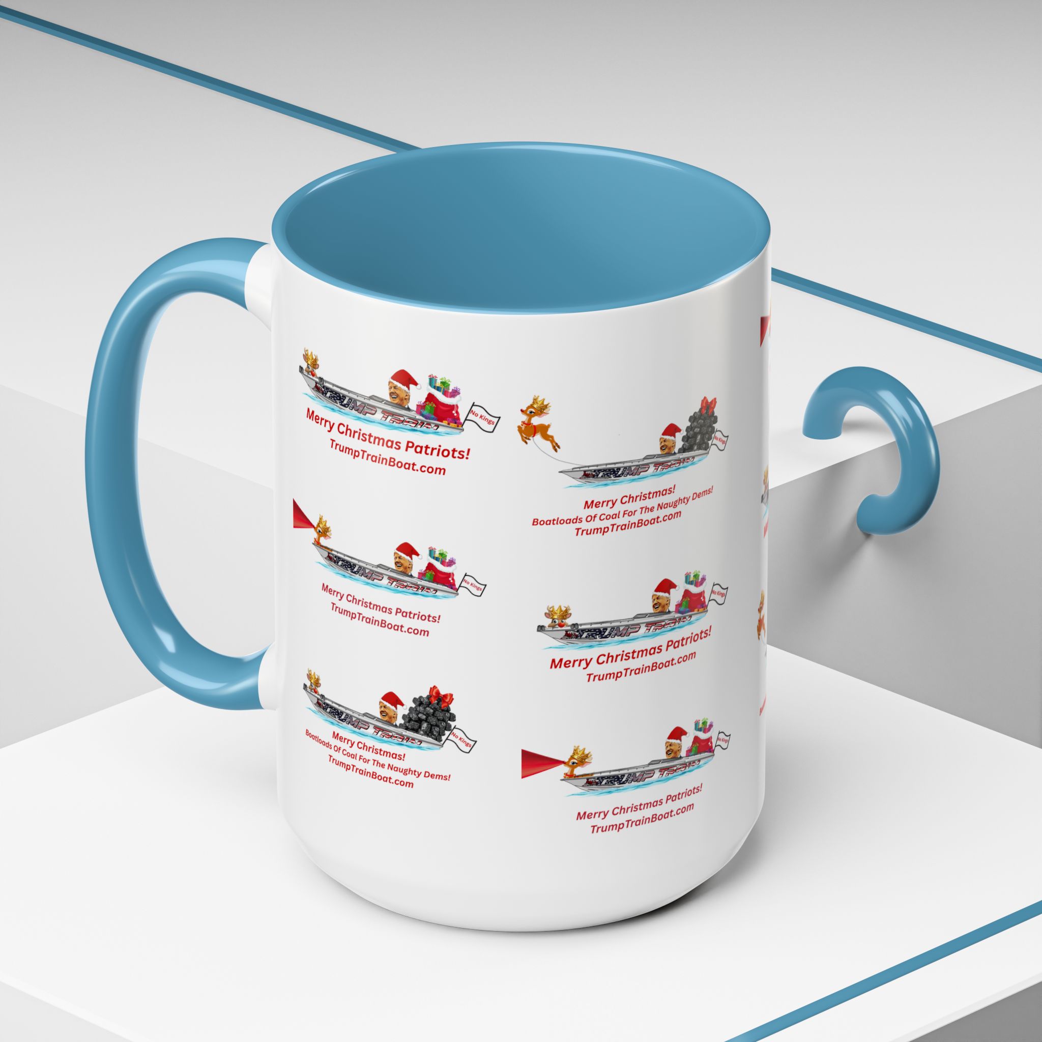 Christmas Multiple Trump Santa Coffee Mug - Image 60