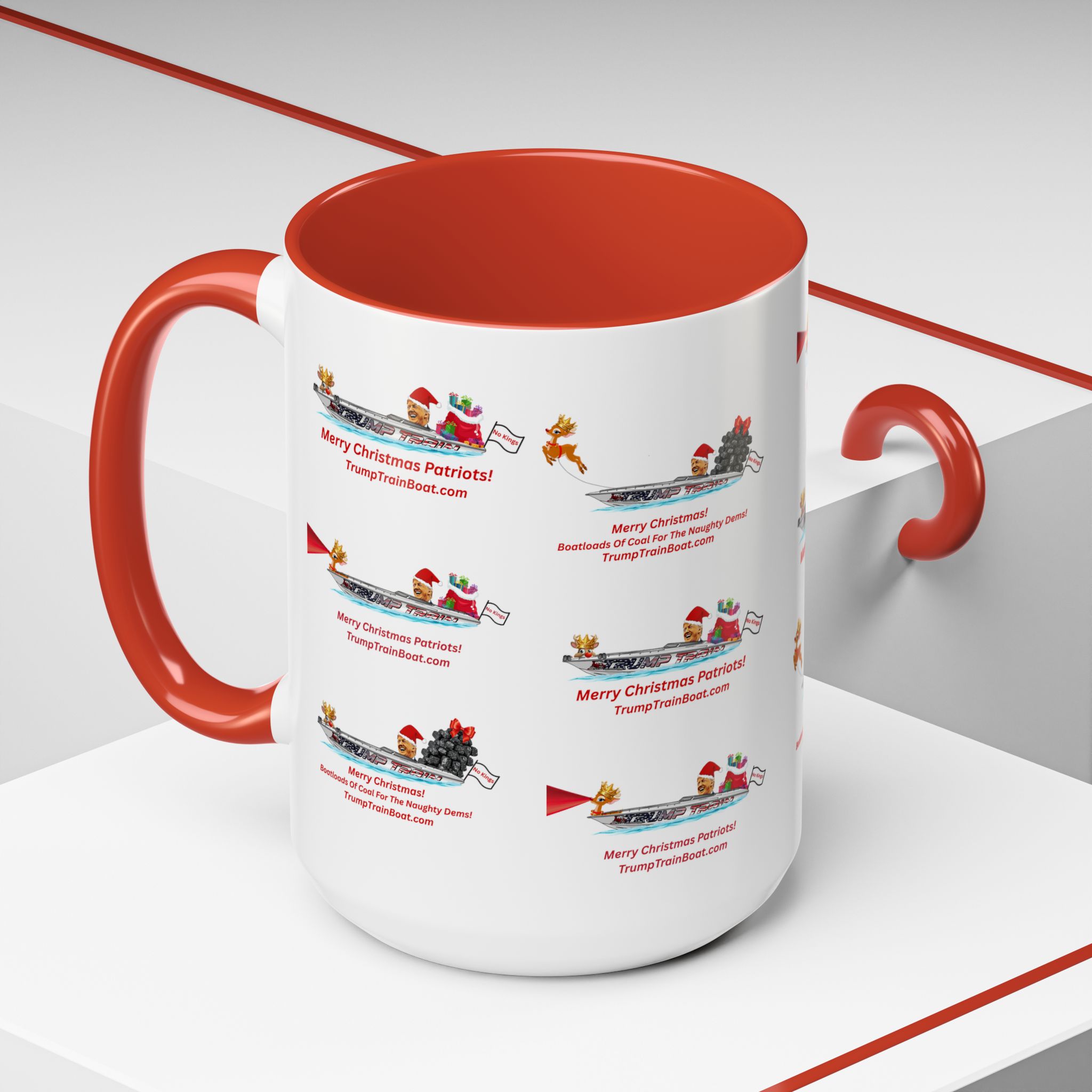 Christmas Multiple Trump Santa Coffee Mug - Image 48