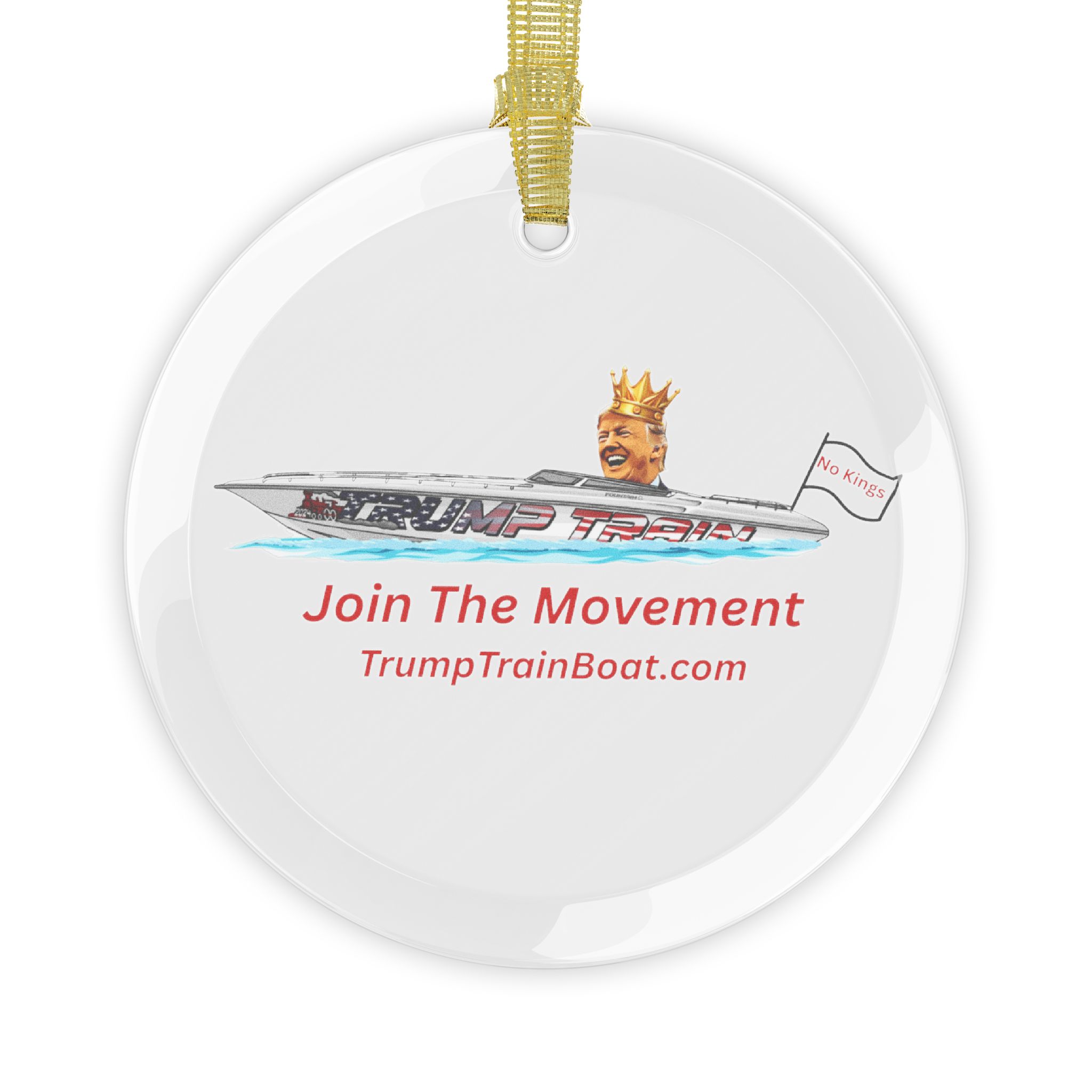 Join The Movement Glass Christmas Ornament - Image 2