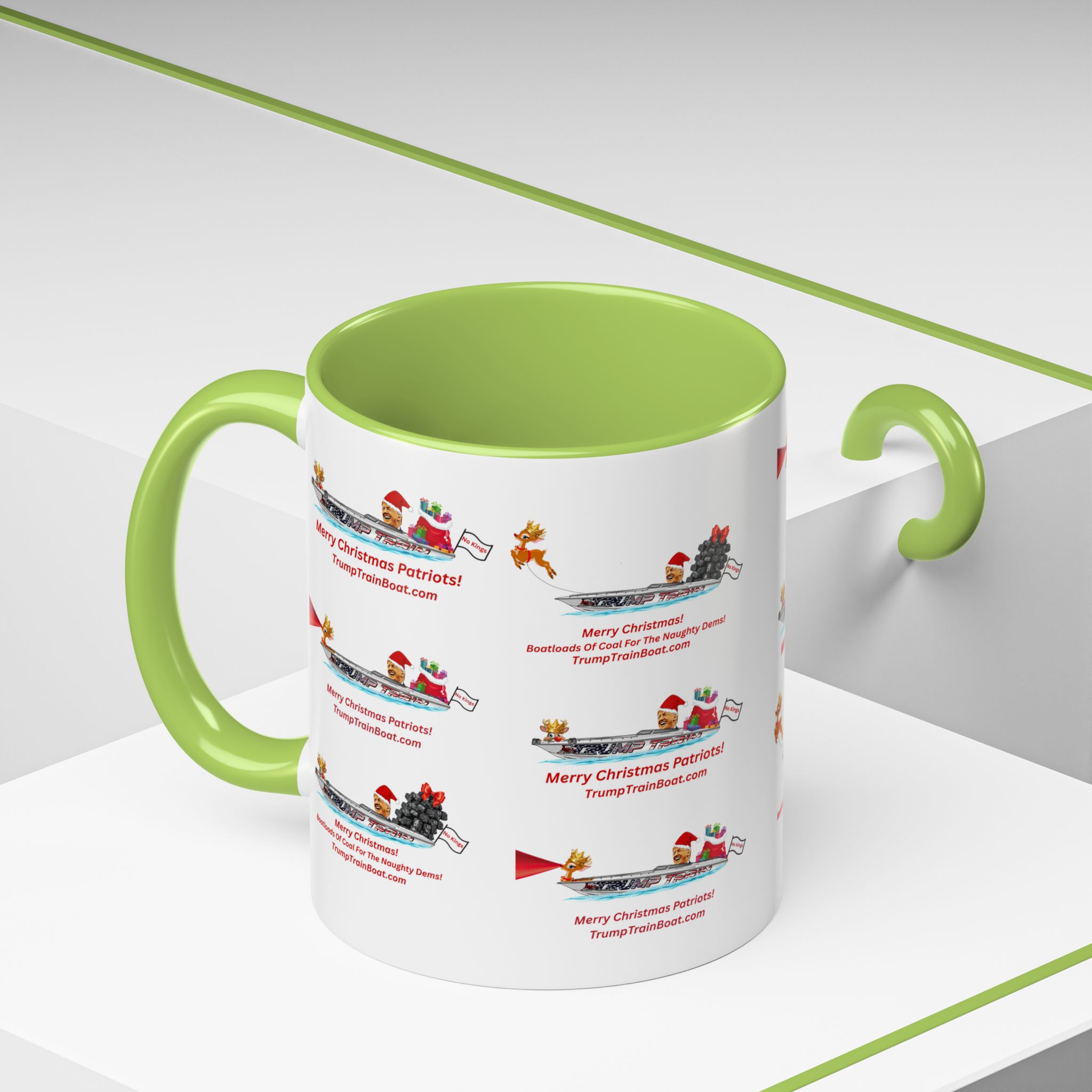 Christmas Multiple Trump Santa Coffee Mug - Image 90