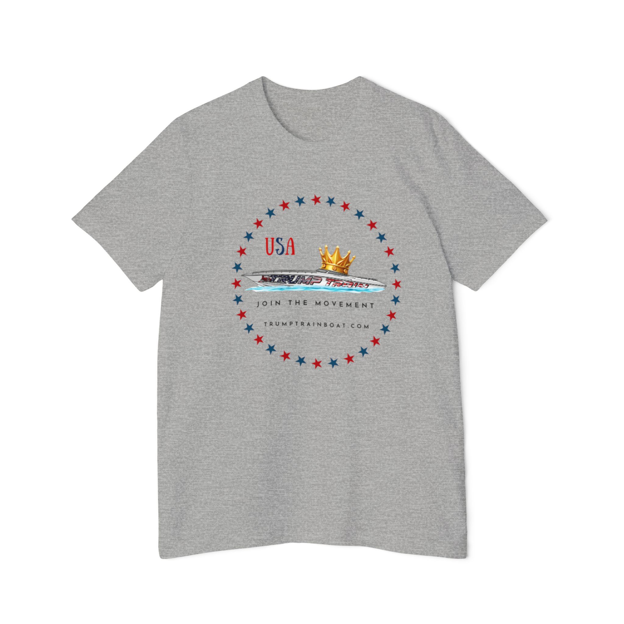 Crowned Trump Train Boat Graphic Tee - Image 13