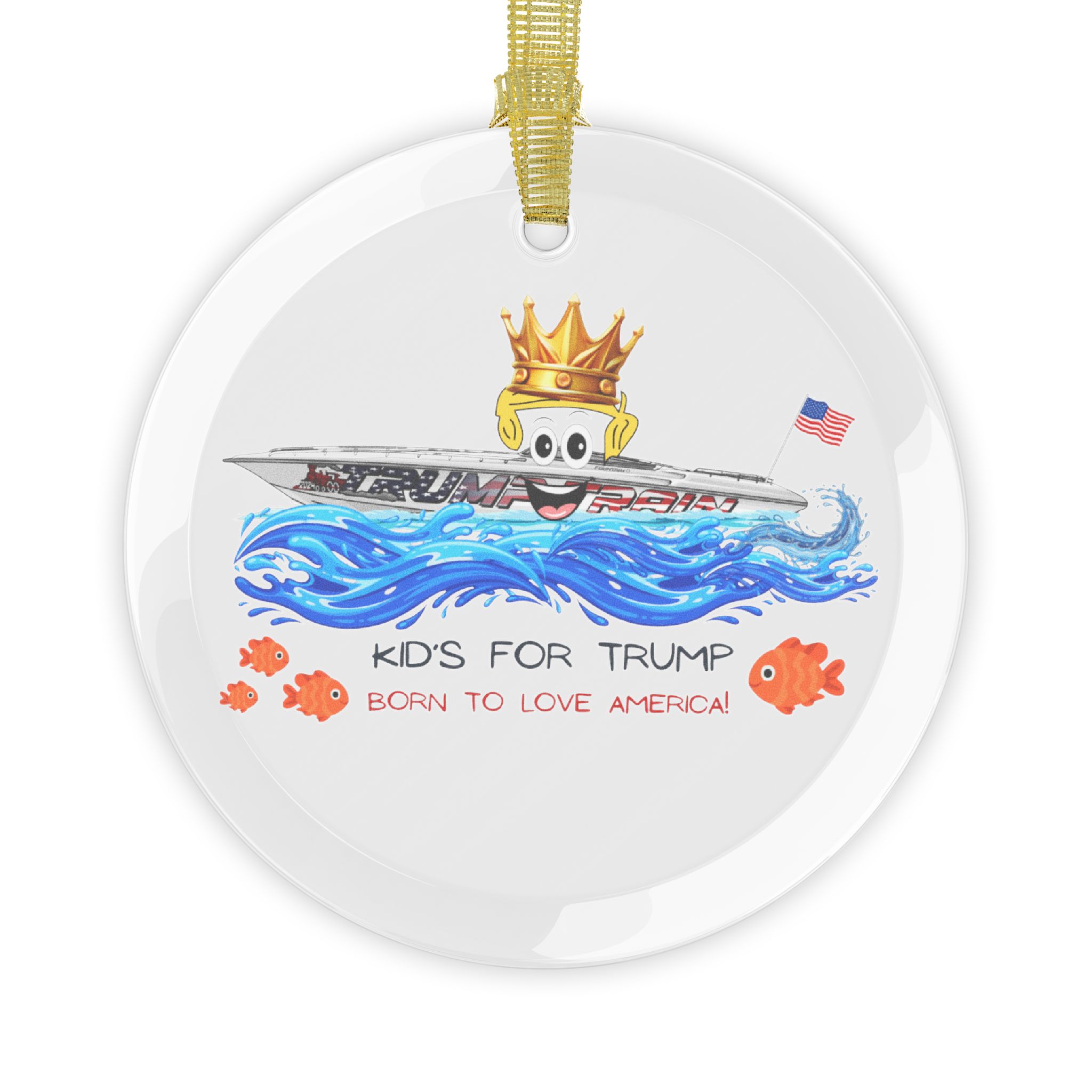 Kids for Trump Glass Ornaments - Image 13