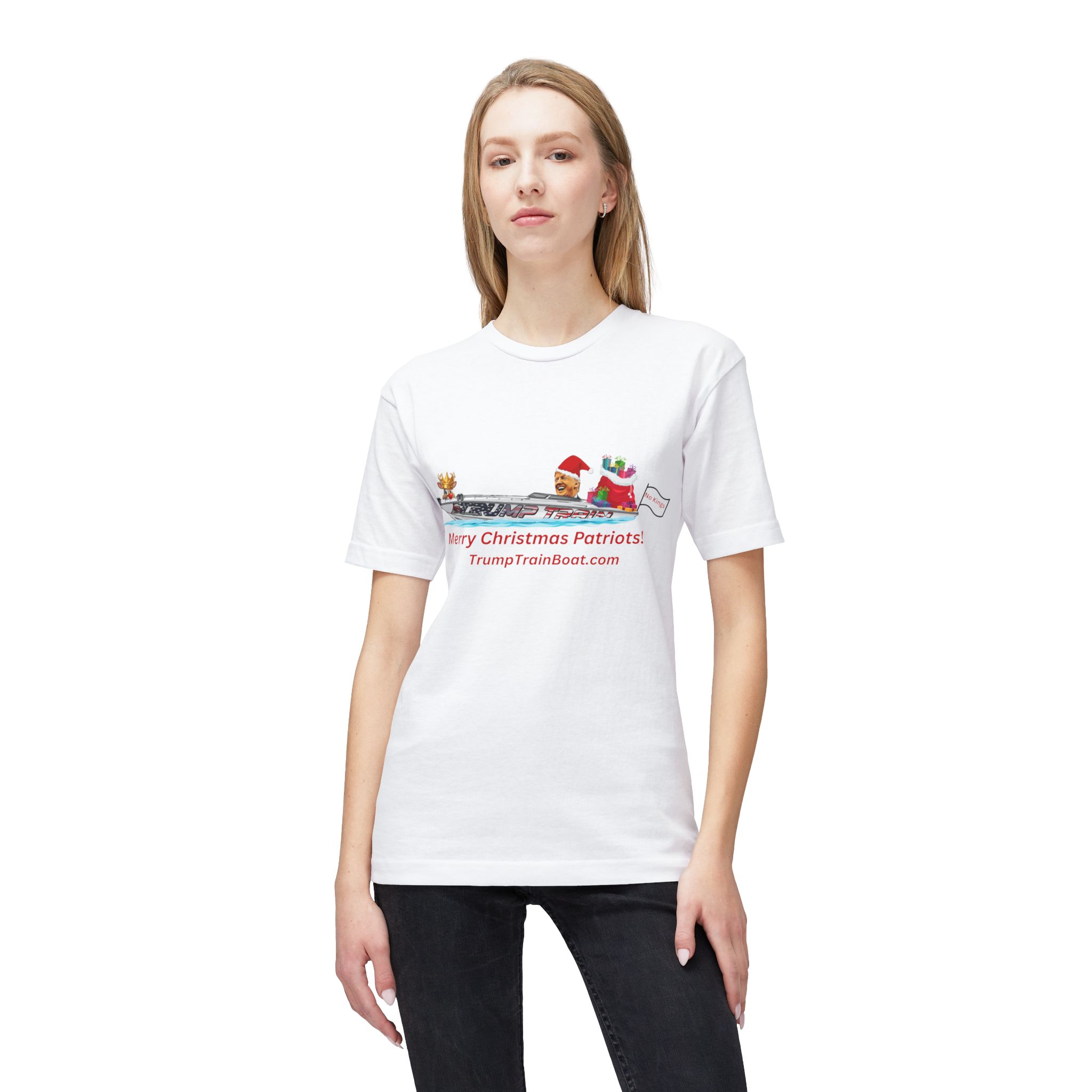 Merry Christmas Patriots Tee - Image 3