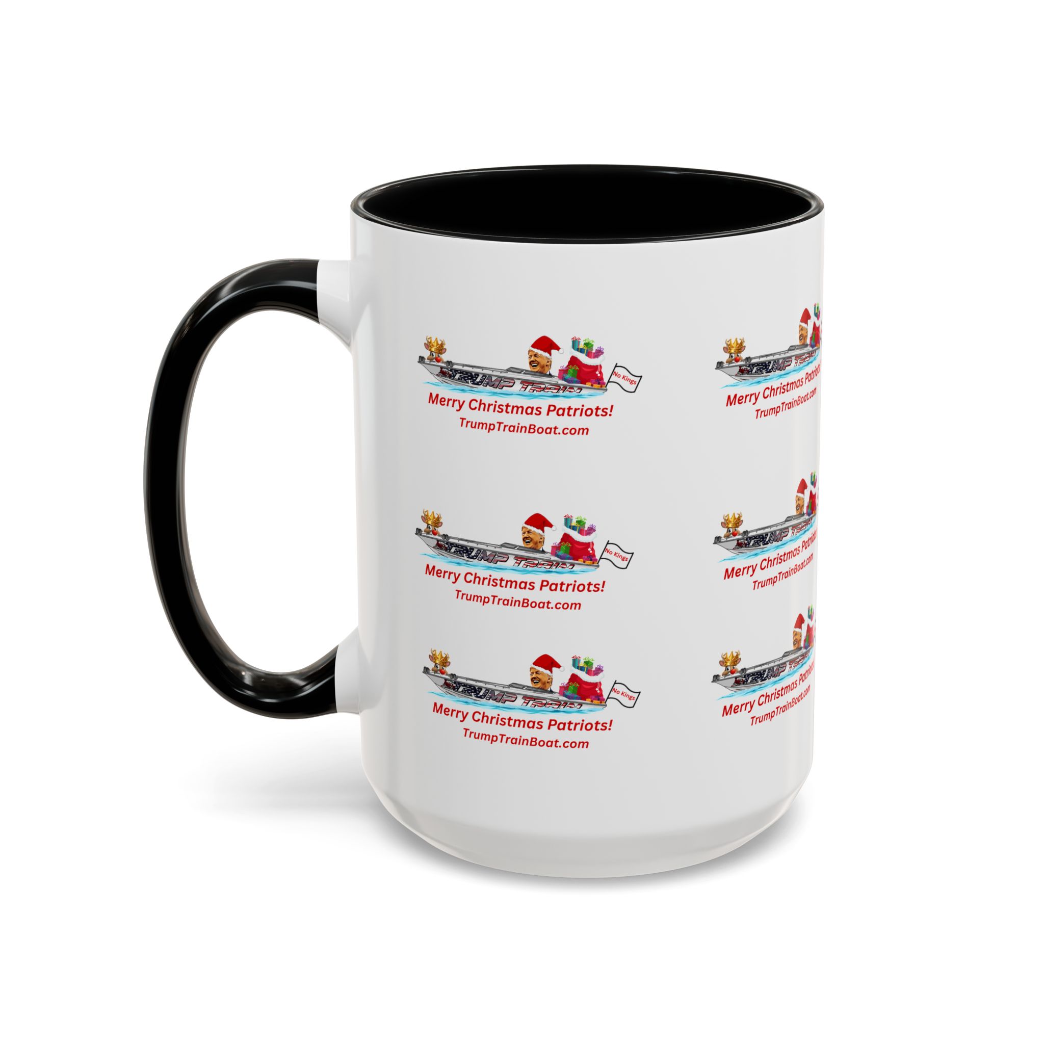 Merry Christmas Patriot Pattern Coffee Mug - Image 9