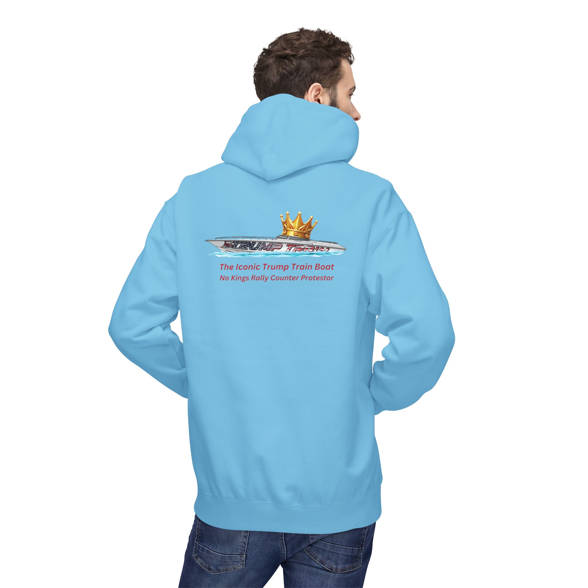 Trump Train Boat Crown Graphic Hoodie - Image 24