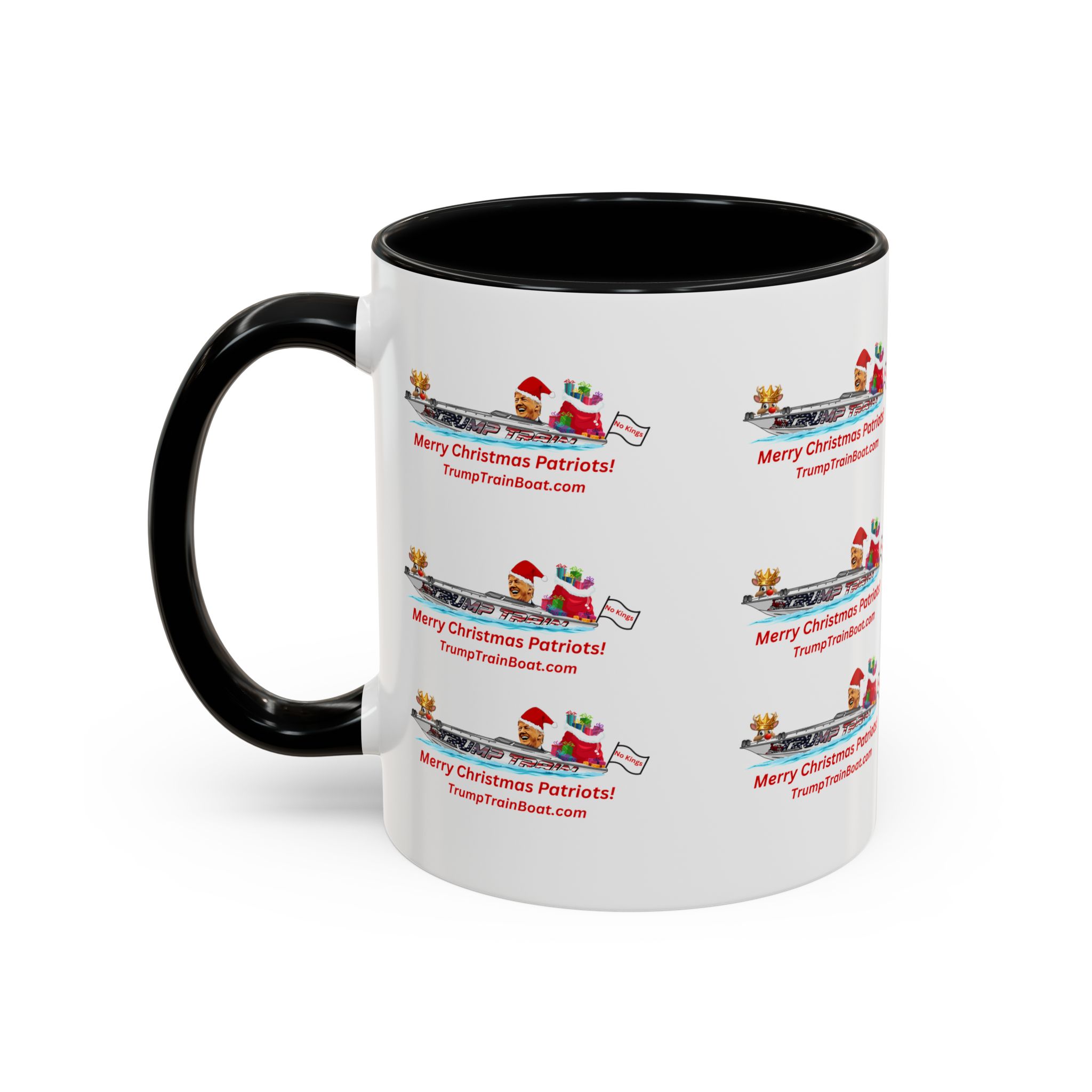 Merry Christmas Patriot Pattern Coffee Mug - Image 19