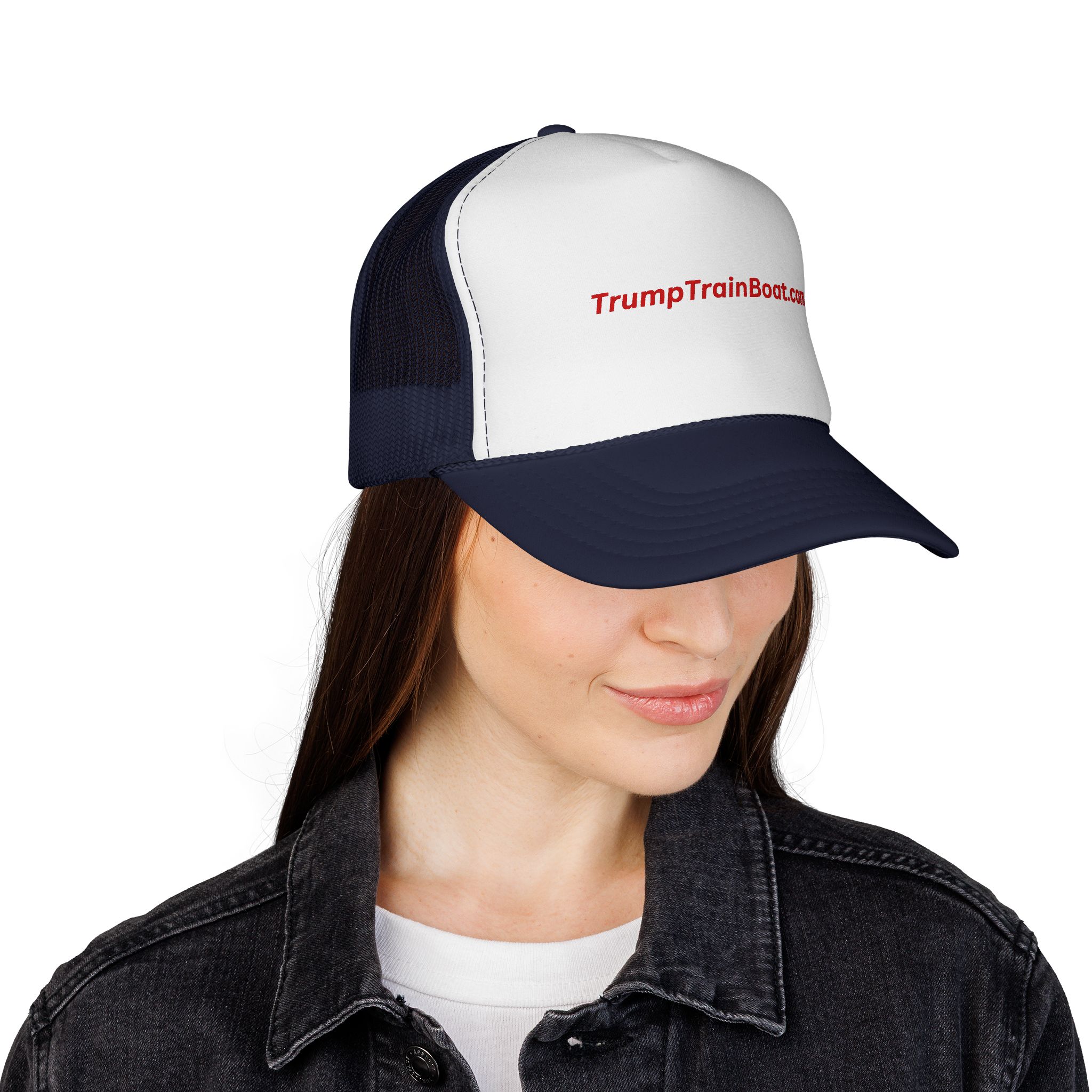TrumpTrainBoat.com Mesh Trucker Hat - Image 26