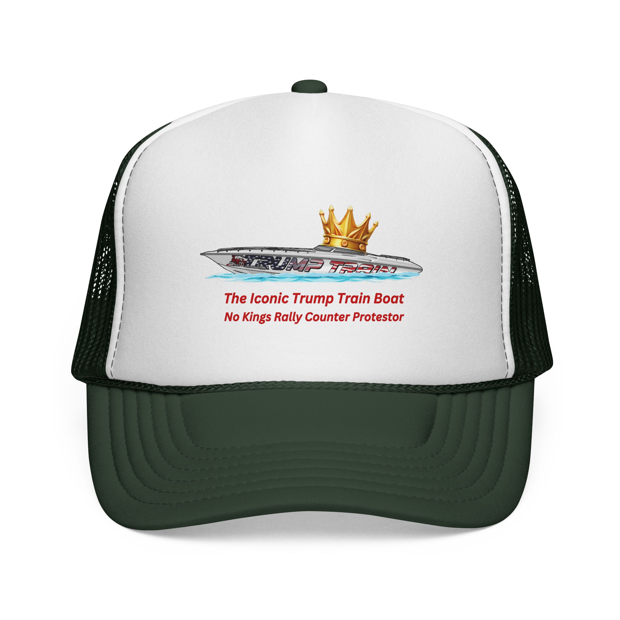 Trump Train Boat Crown Trucker Hat - Image 9