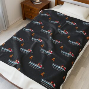 Merry Christmas Patriots Plush Blanket