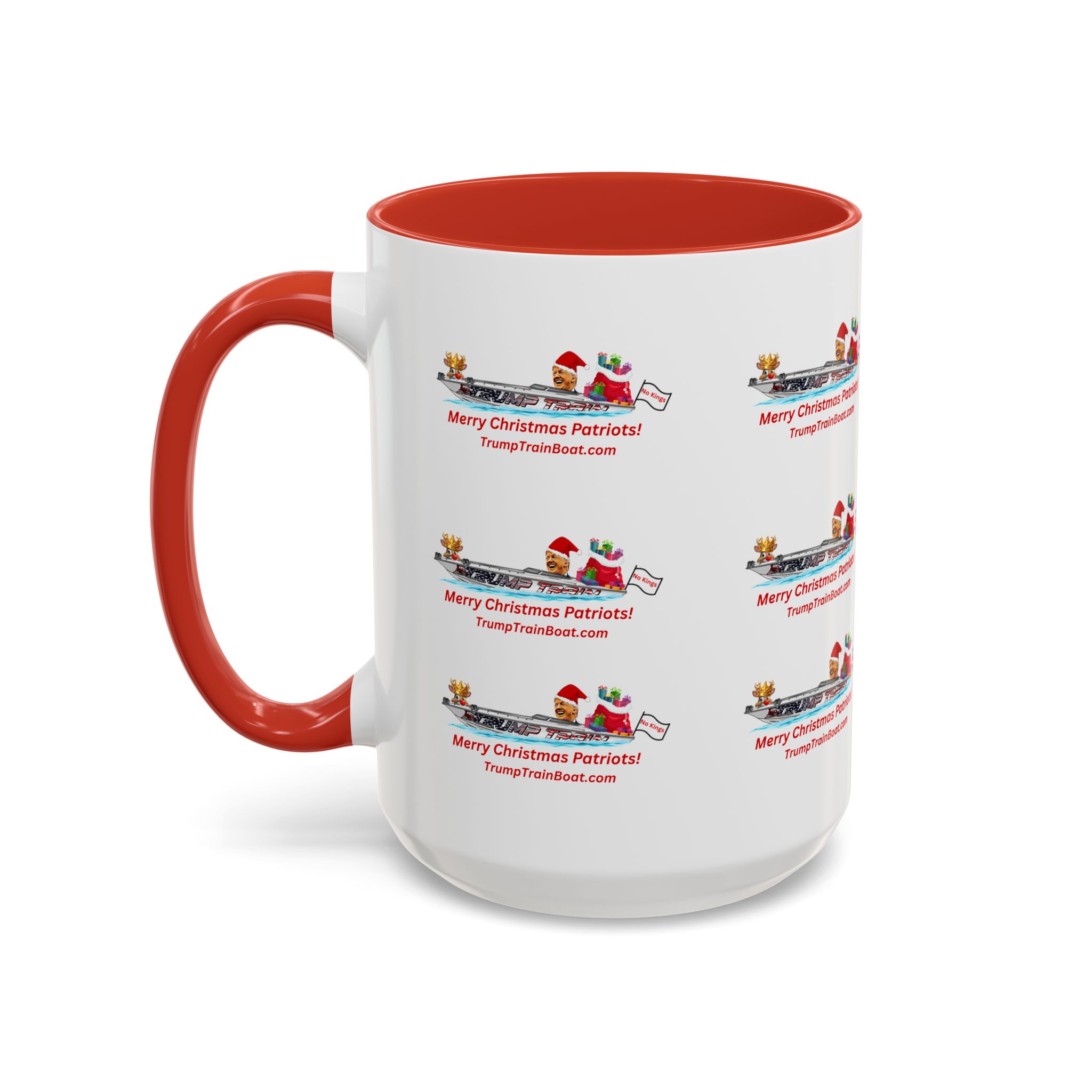 Merry Christmas Patriot Pattern Coffee Mug - Image 14