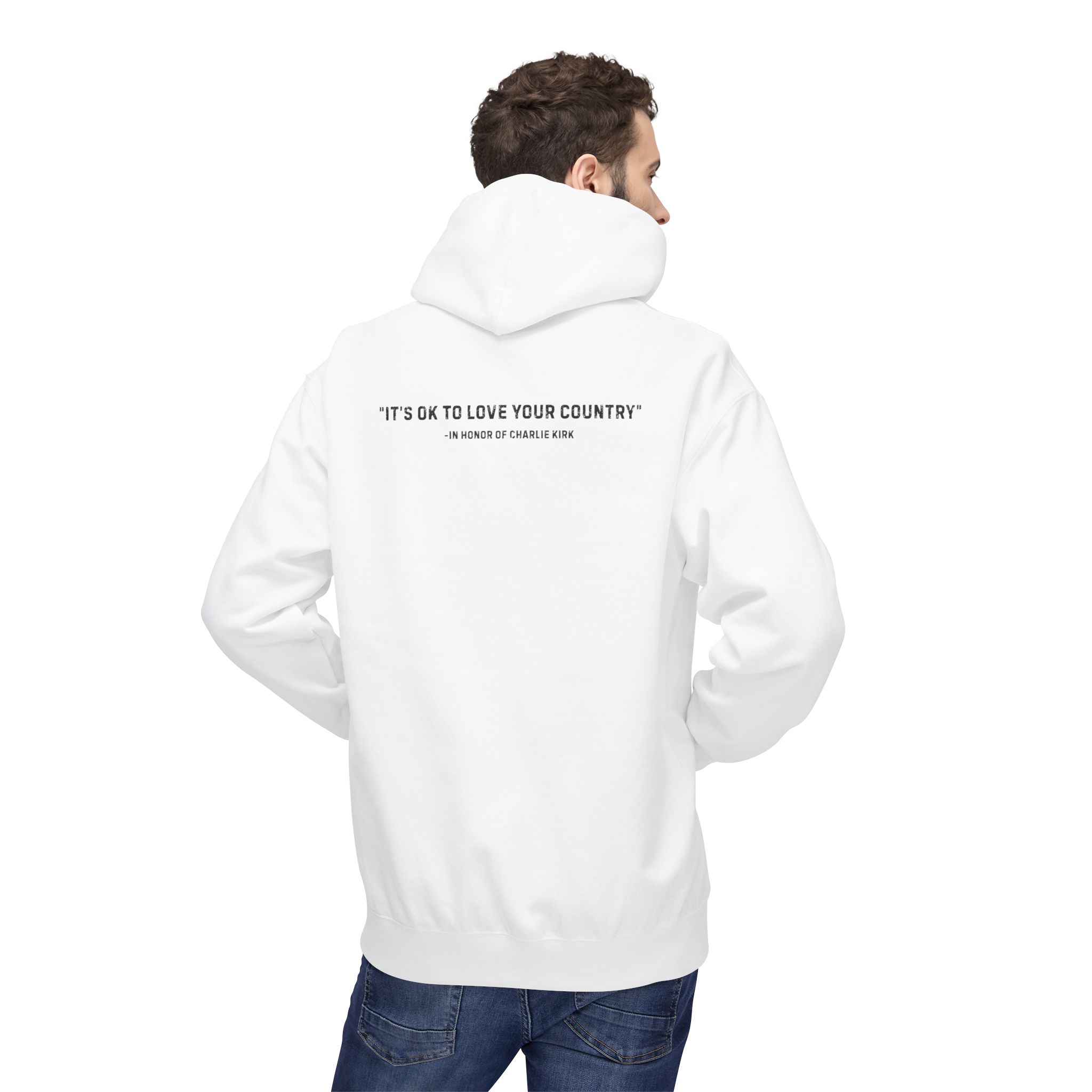 It's OK to Love Your Country Hoodie - Image 6