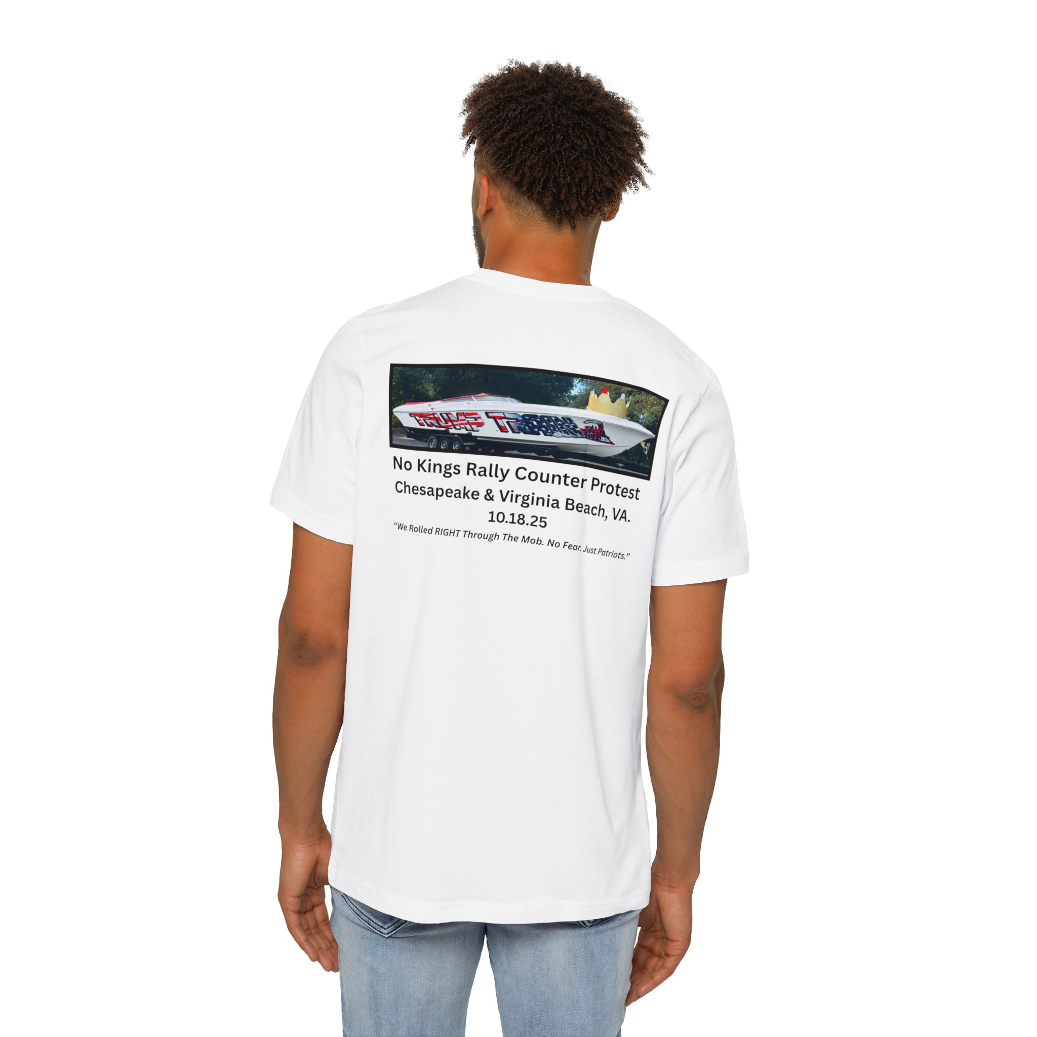 No Kings Rally Counter Protest Photo Tee - Image 4