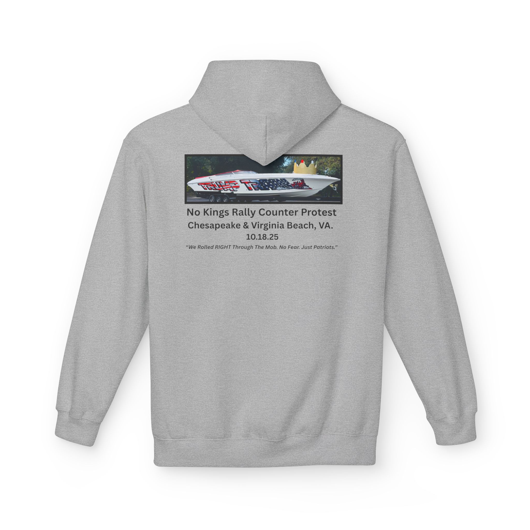 No Kings Rally Counter Protest Photo Hoodie - Image 20