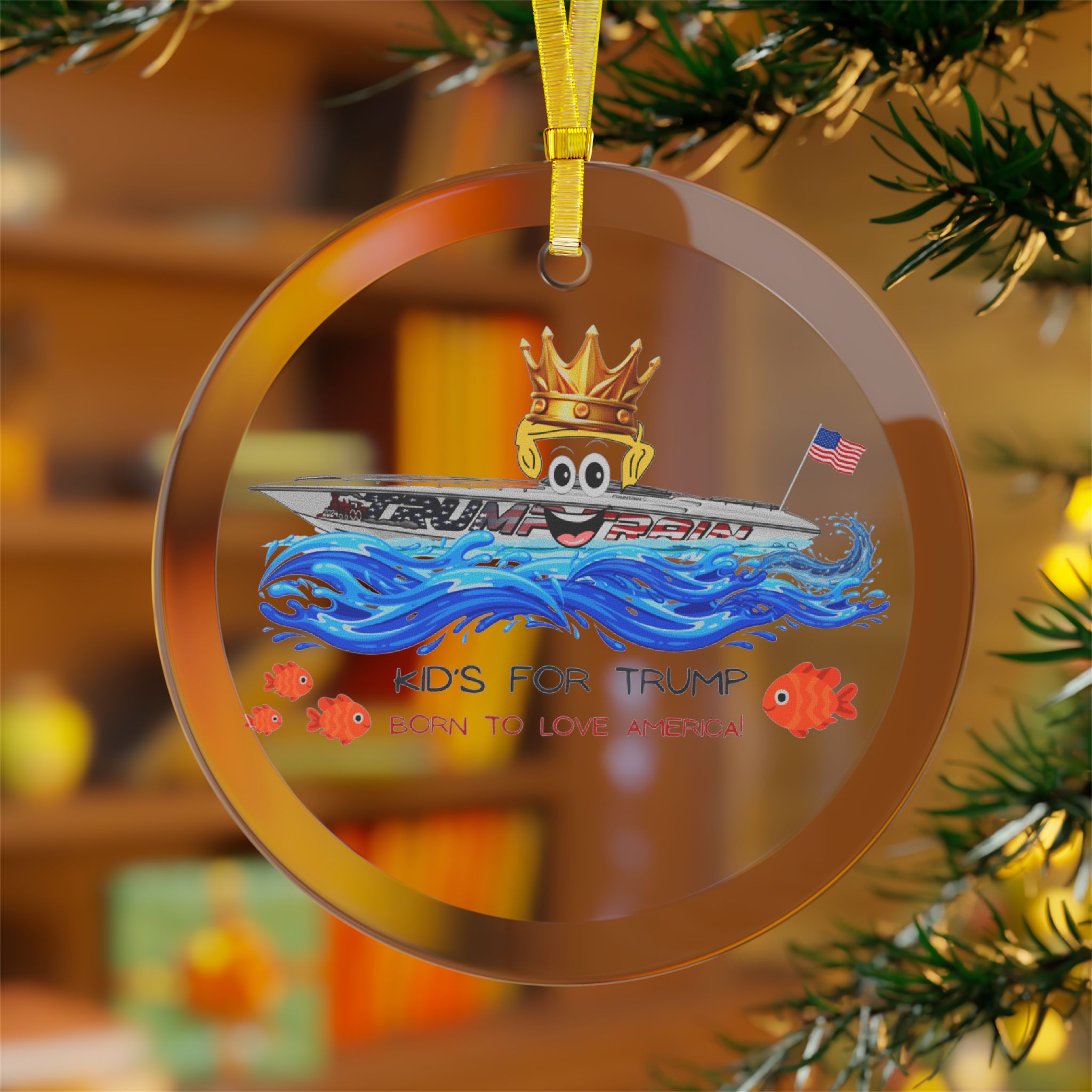 Kids for Trump Glass Ornaments - Image 11