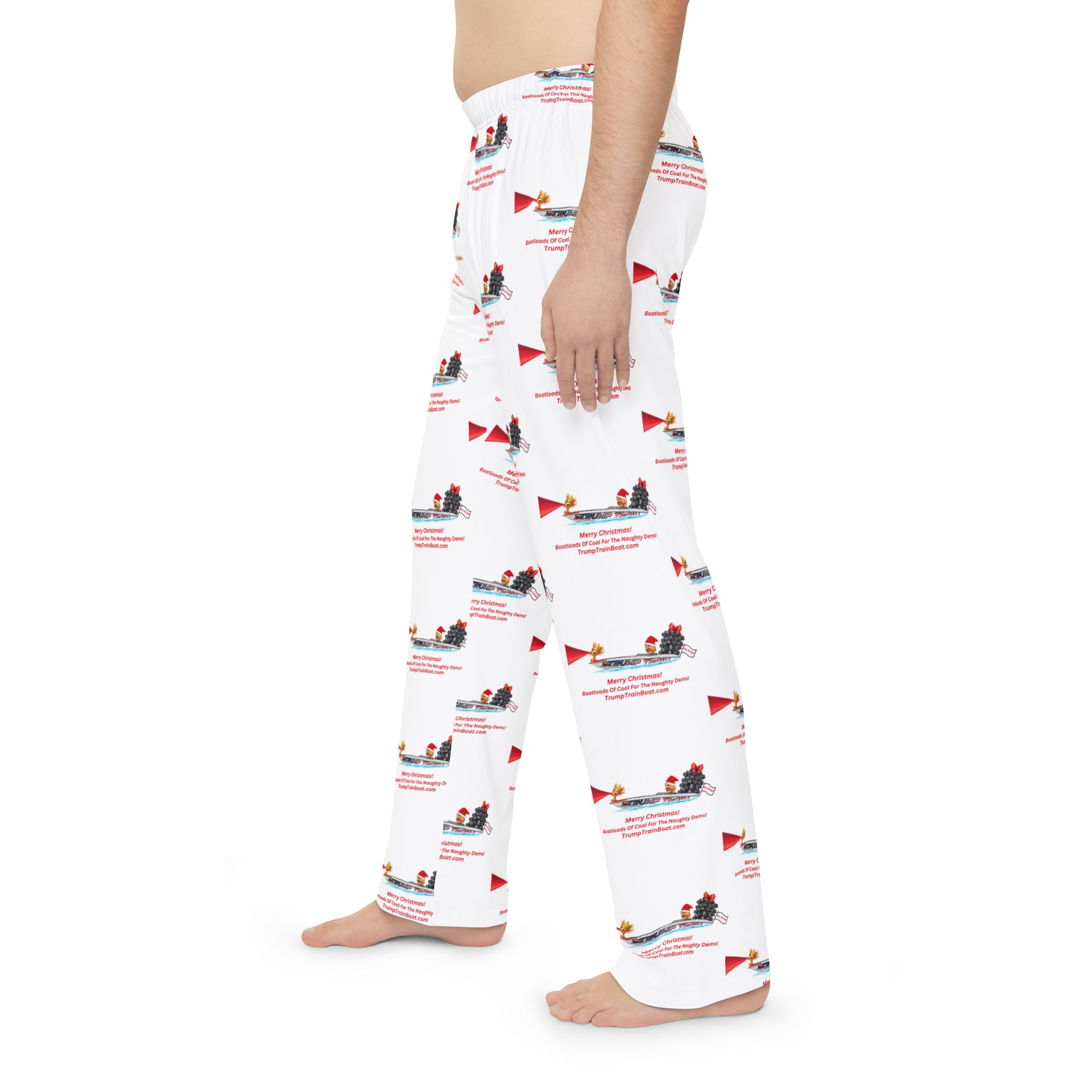 Trump Santa Coal Men's Christmas Pajama's - Image 5