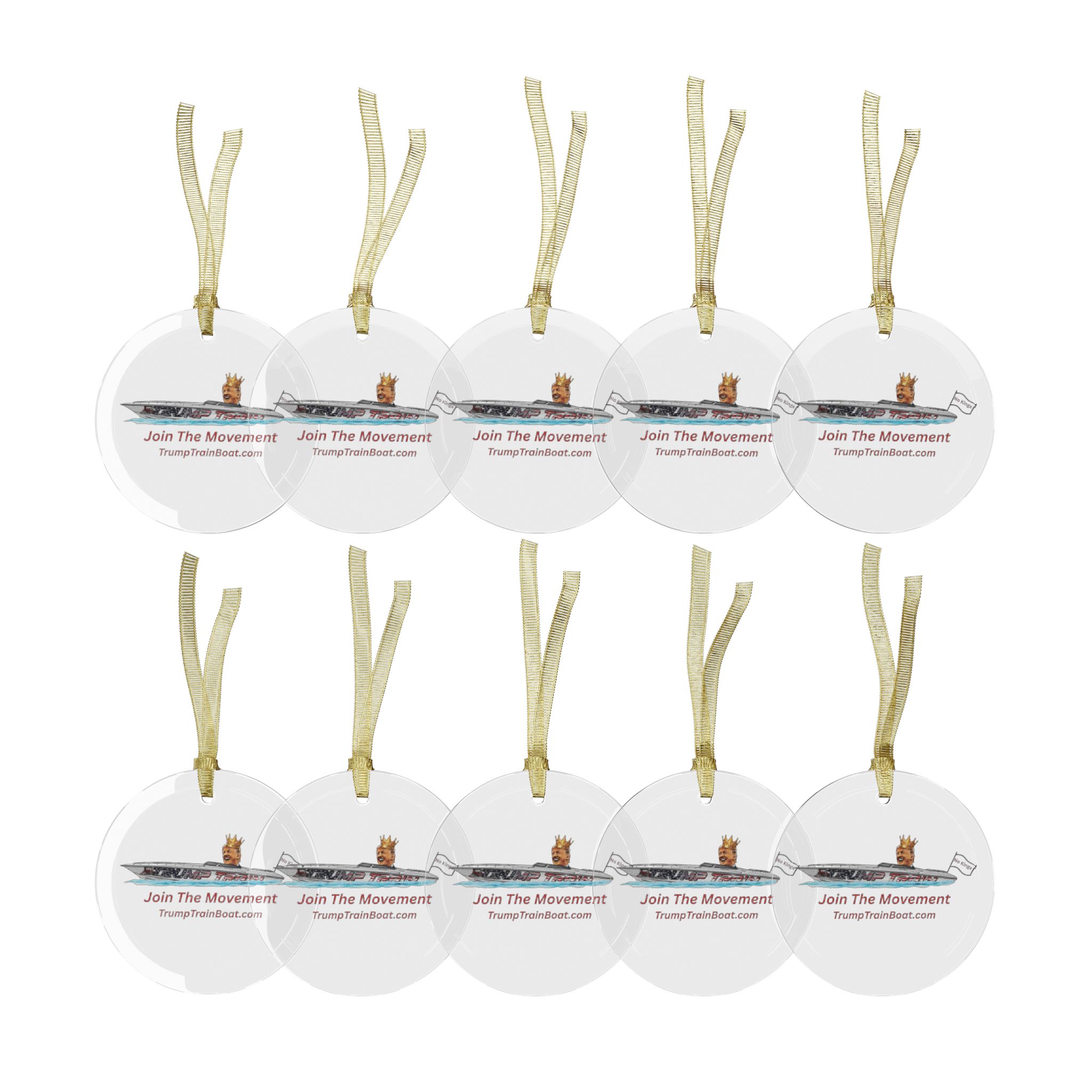 Join The Movement Glass Christmas Ornament - Image 14