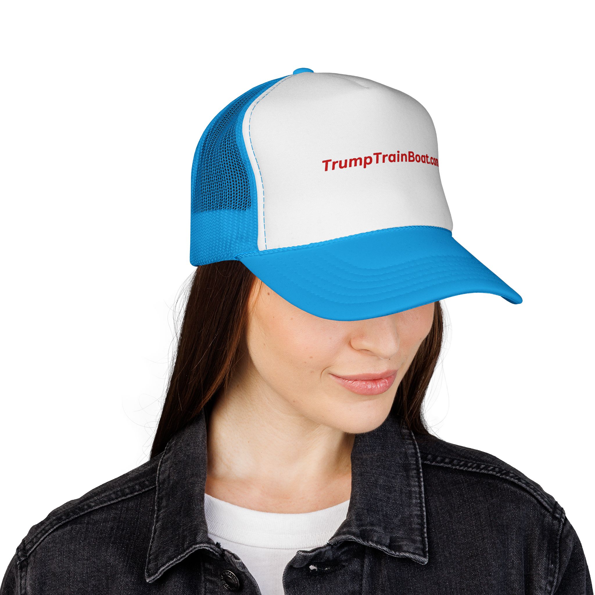 TrumpTrainBoat.com Mesh Trucker Hat - Image 17