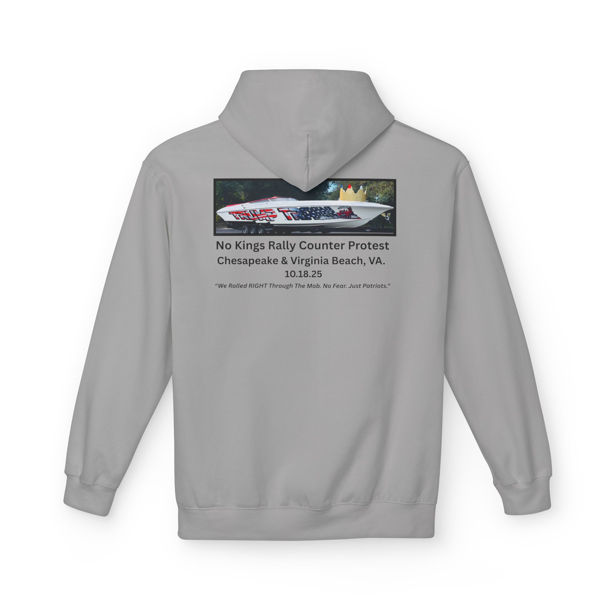 No Kings Rally Counter Protest Photo Hoodie - Image 8