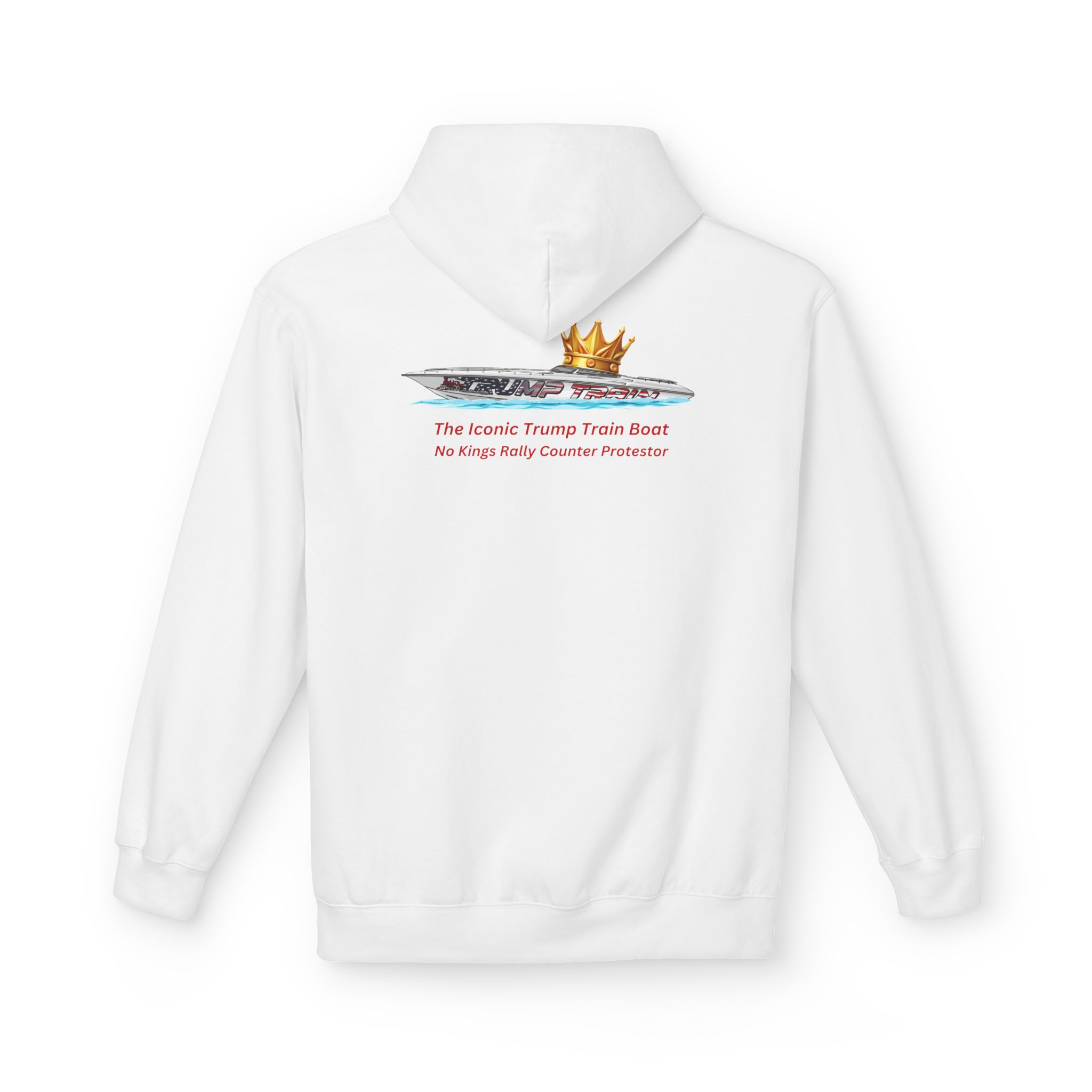 Trump Train Boat Crown Graphic Hoodie - Image 2