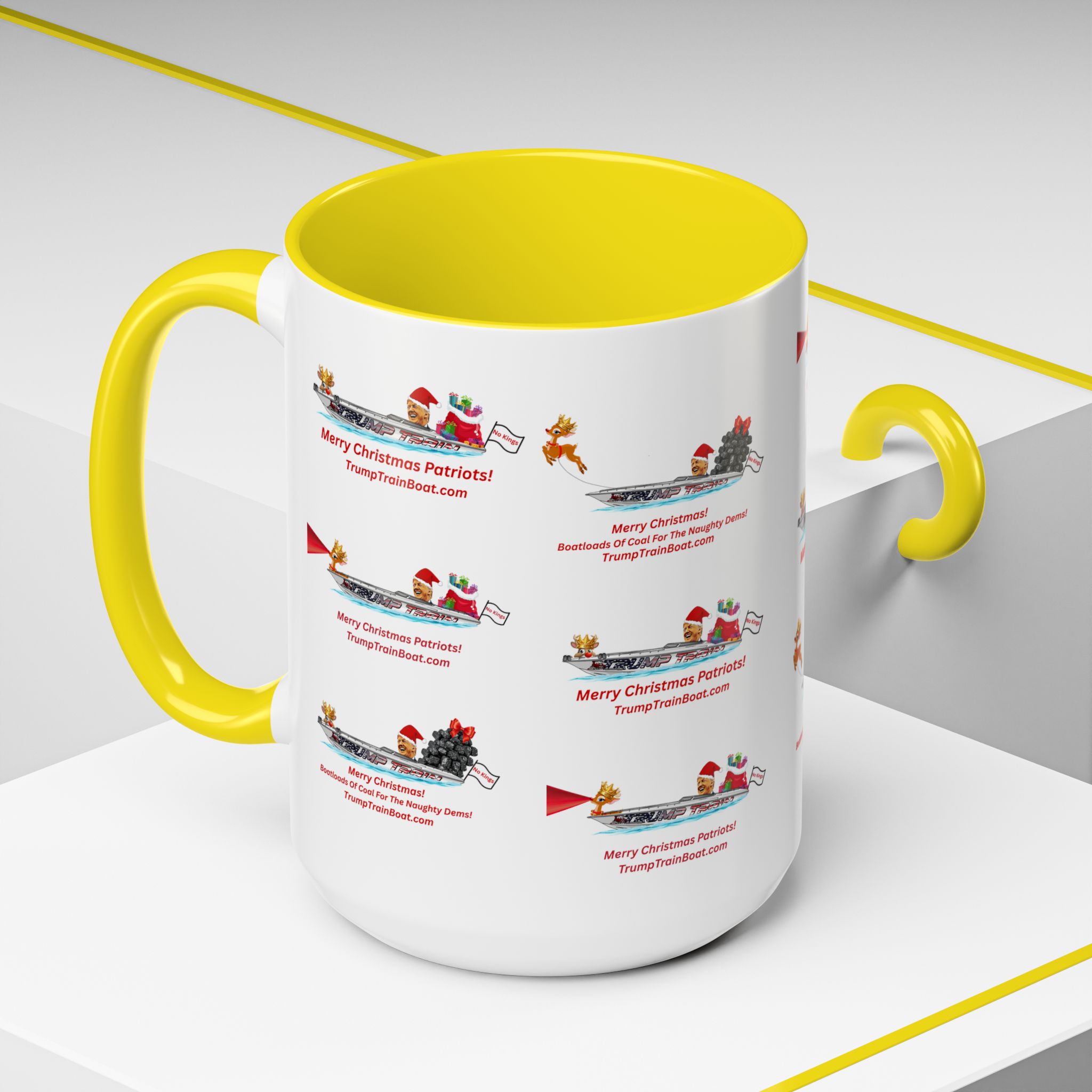 Christmas Multiple Trump Santa Coffee Mug - Image 84