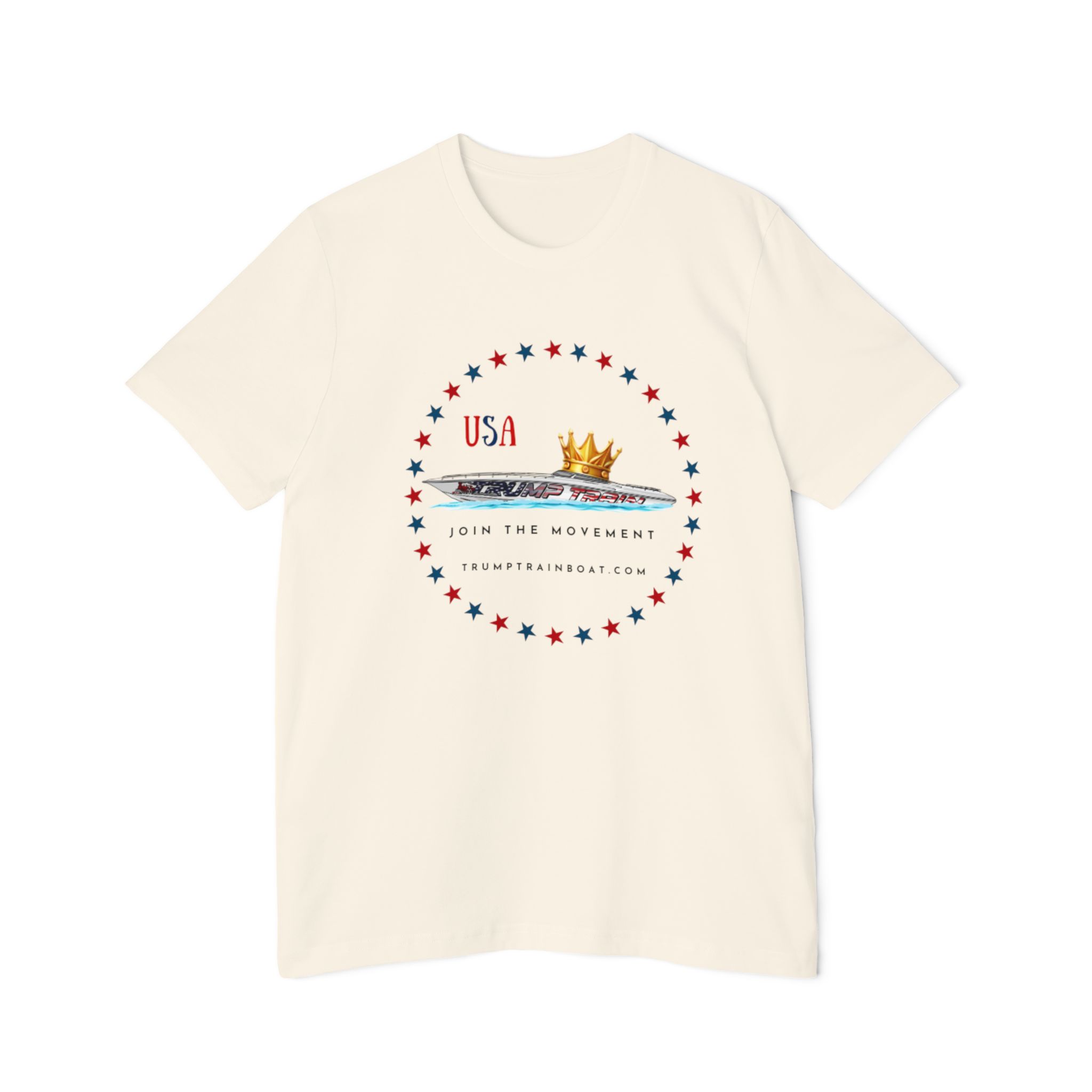 Crowned Trump Train Boat Graphic Tee - Image 7