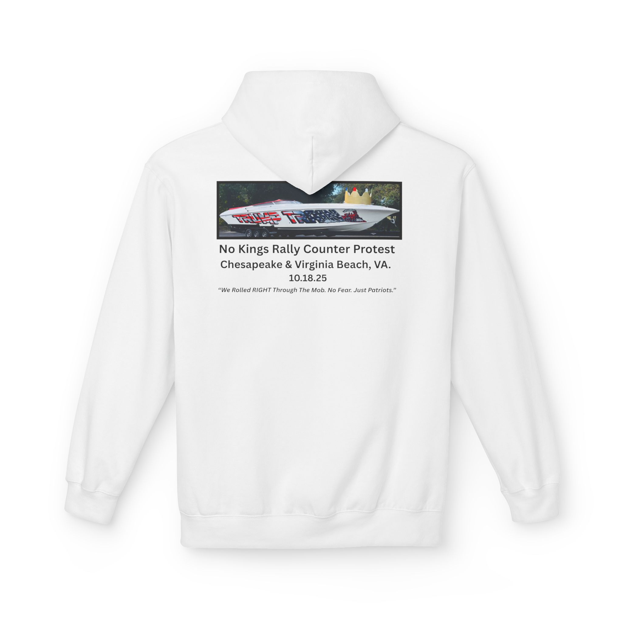 No Kings Rally Counter Protest Photo Hoodie - Image 2