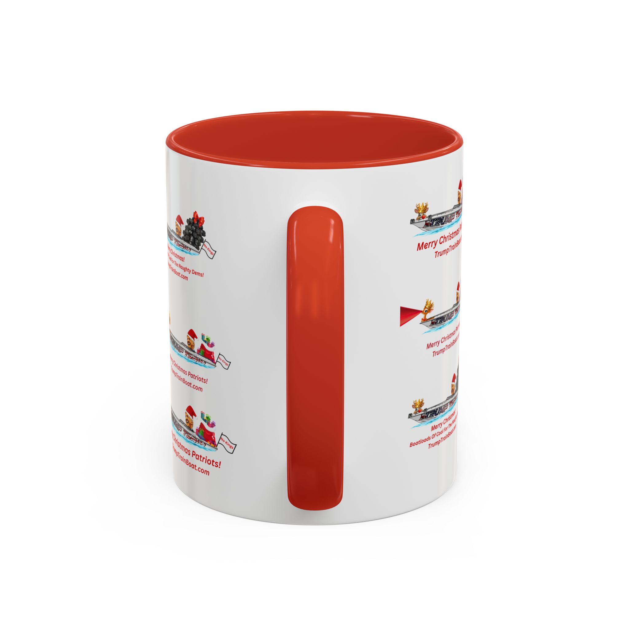 Christmas Multiple Trump Santa Coffee Mug - Image 5