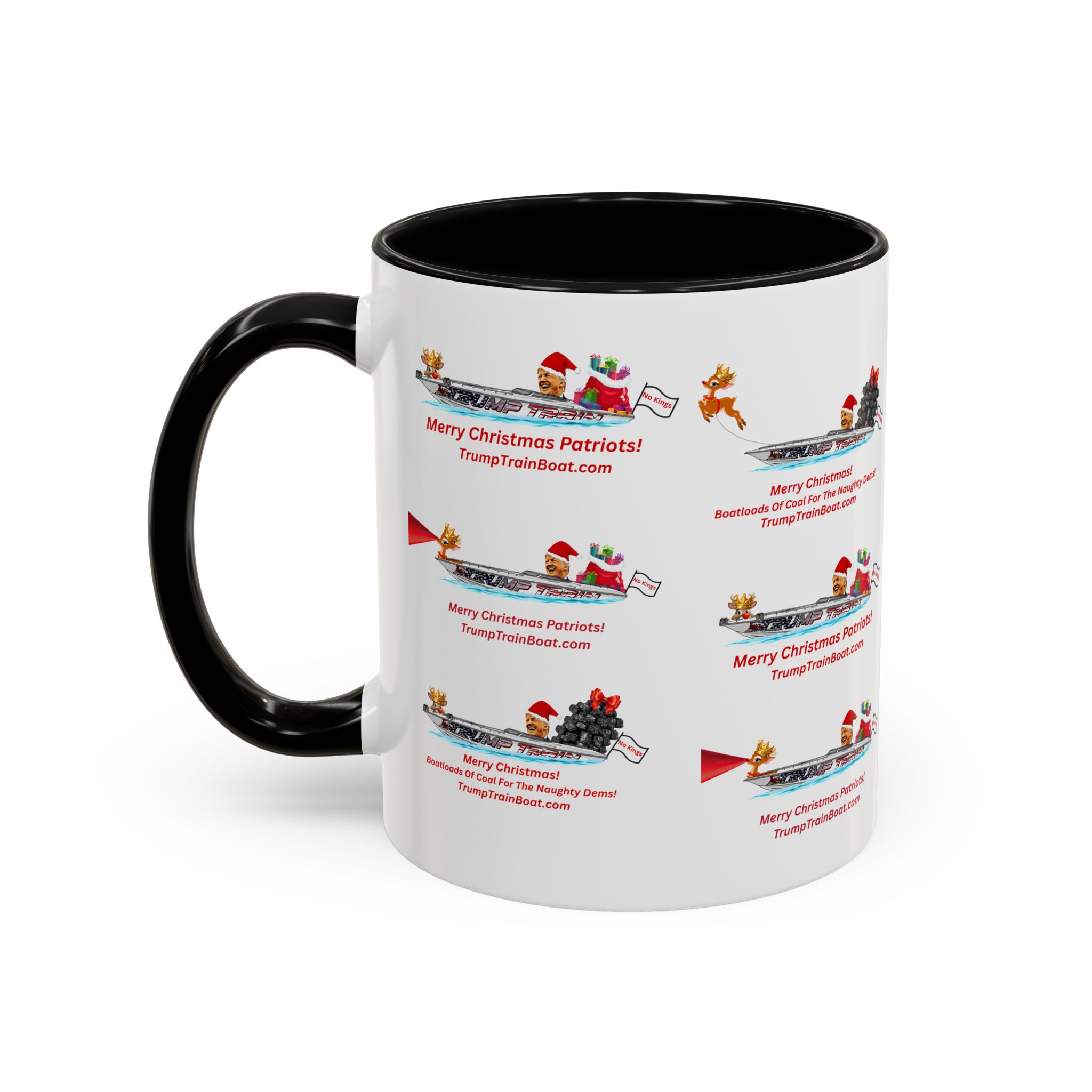 Christmas Multiple Trump Santa Coffee Mug - Image 9