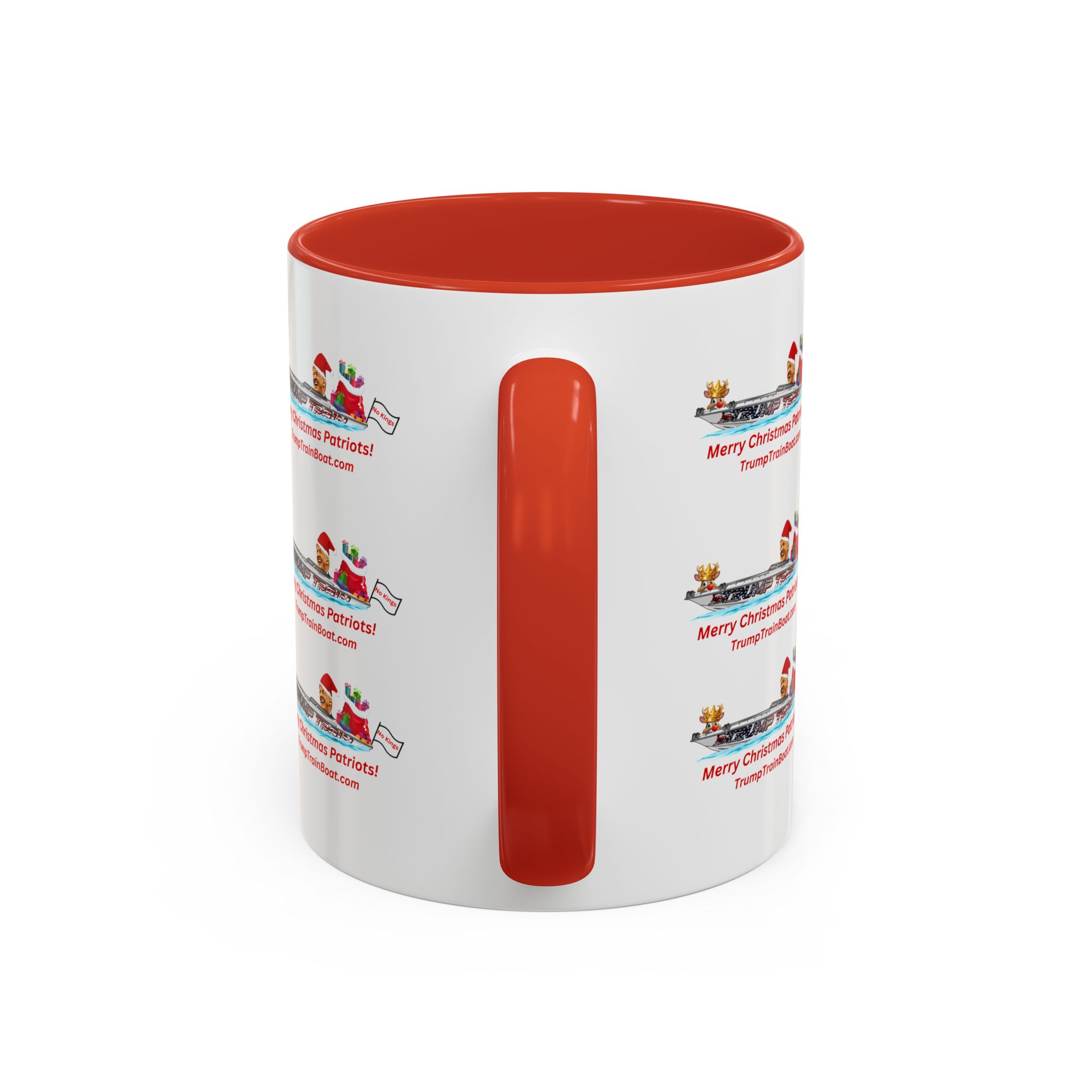 Merry Christmas Patriot Pattern Coffee Mug - Image 6