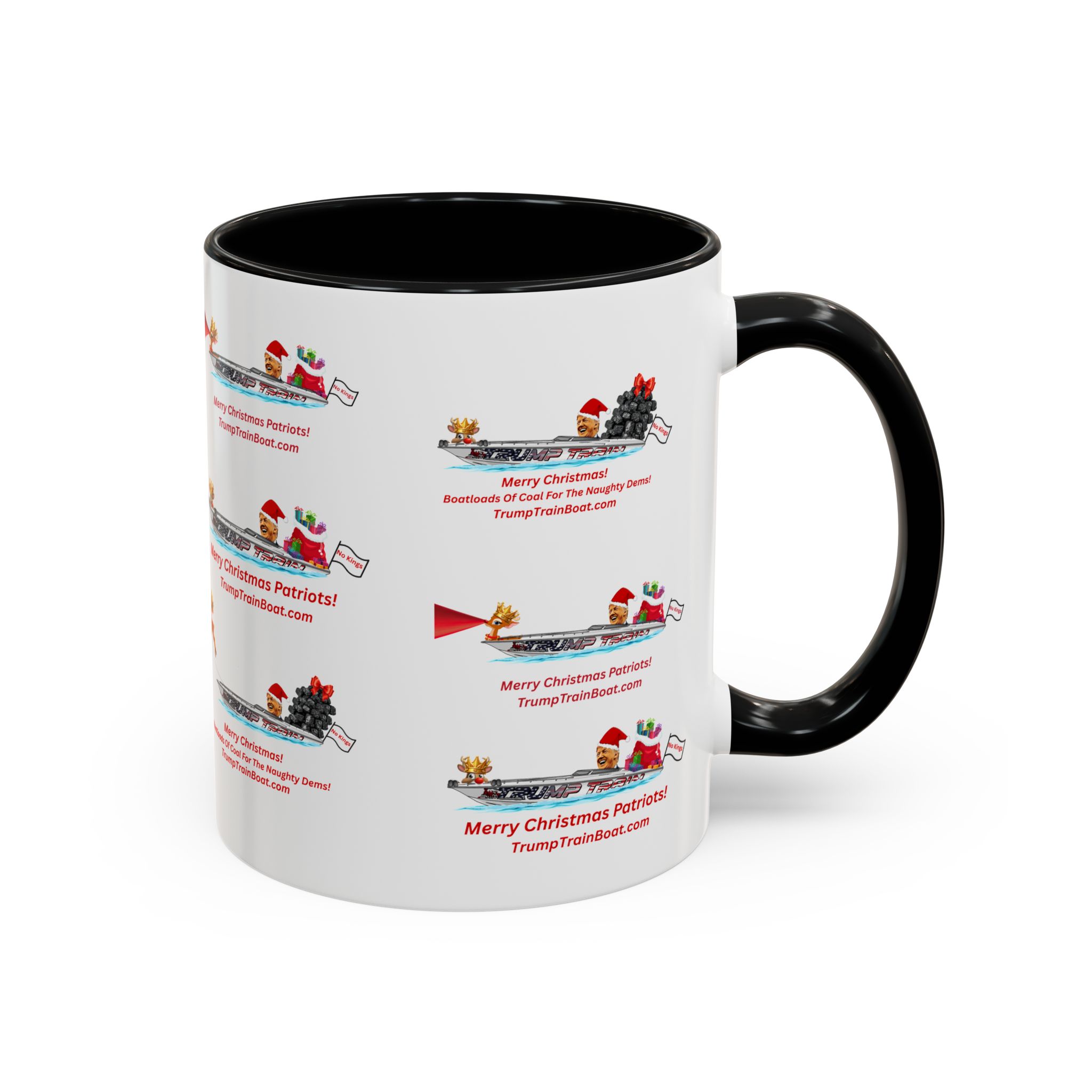 Christmas Multiple Trump Santa Coffee Mug - Image 8
