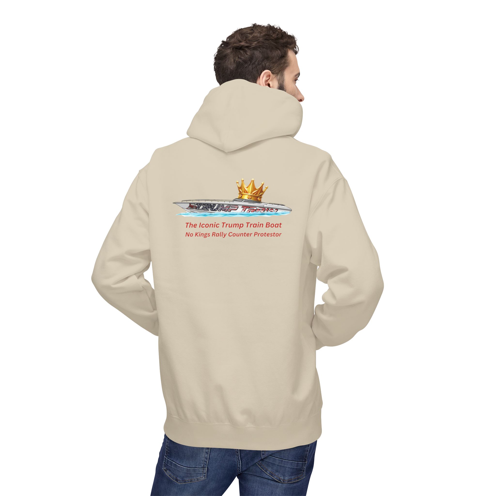 Trump Train Boat Crown Graphic Hoodie - Image 12